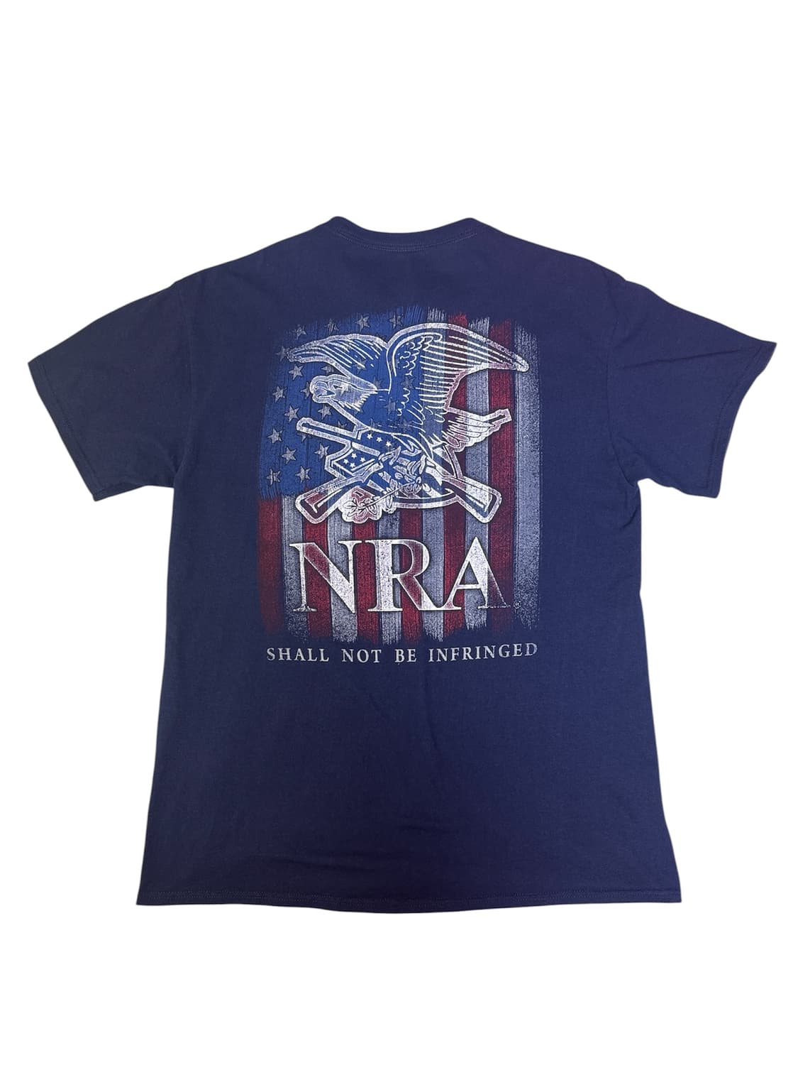 빈티지 00s NRA 독수리 엠블럼 백로고 멤버십 티셔츠 L 상품이미지4