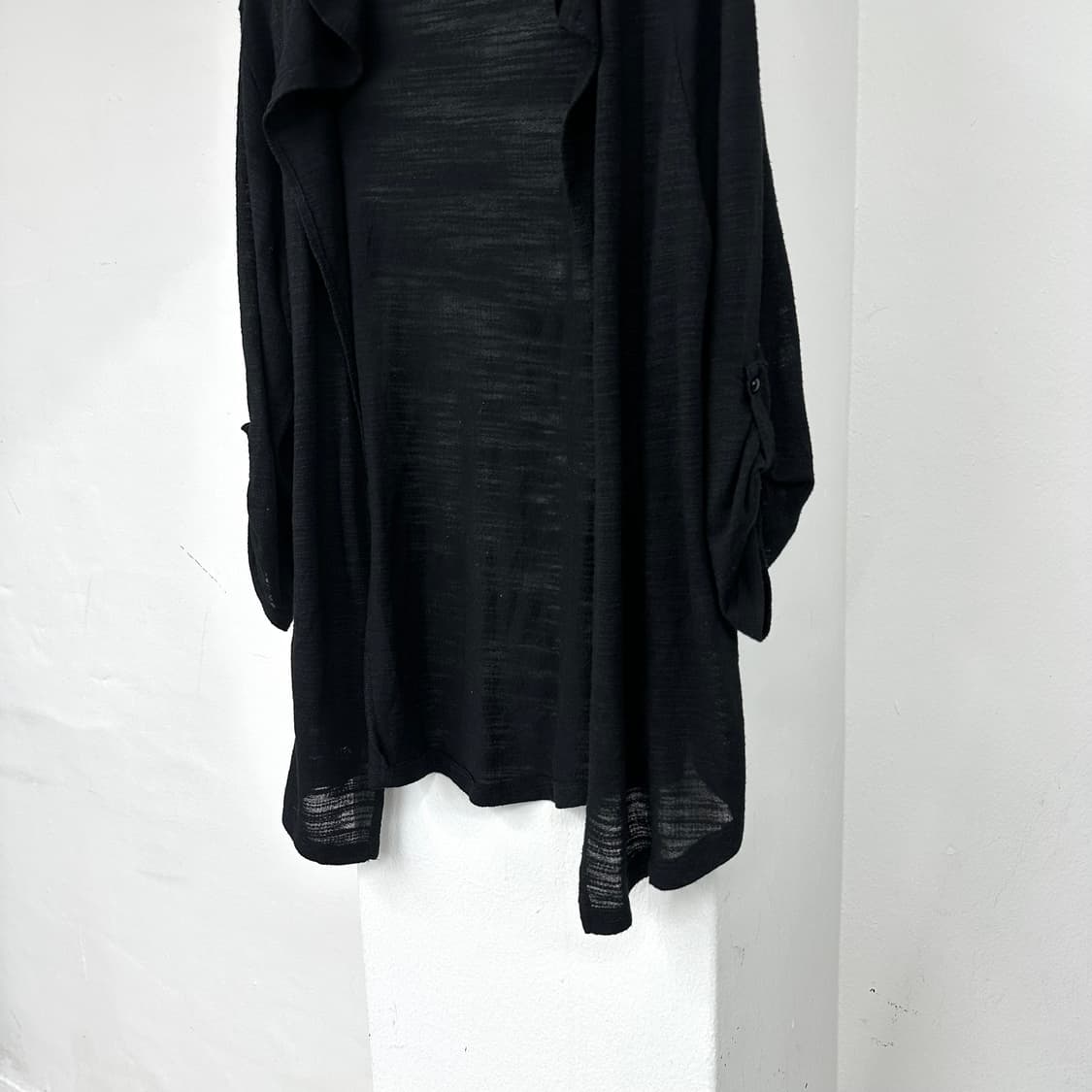 seethrough hood short cardigan 상품이미지4
