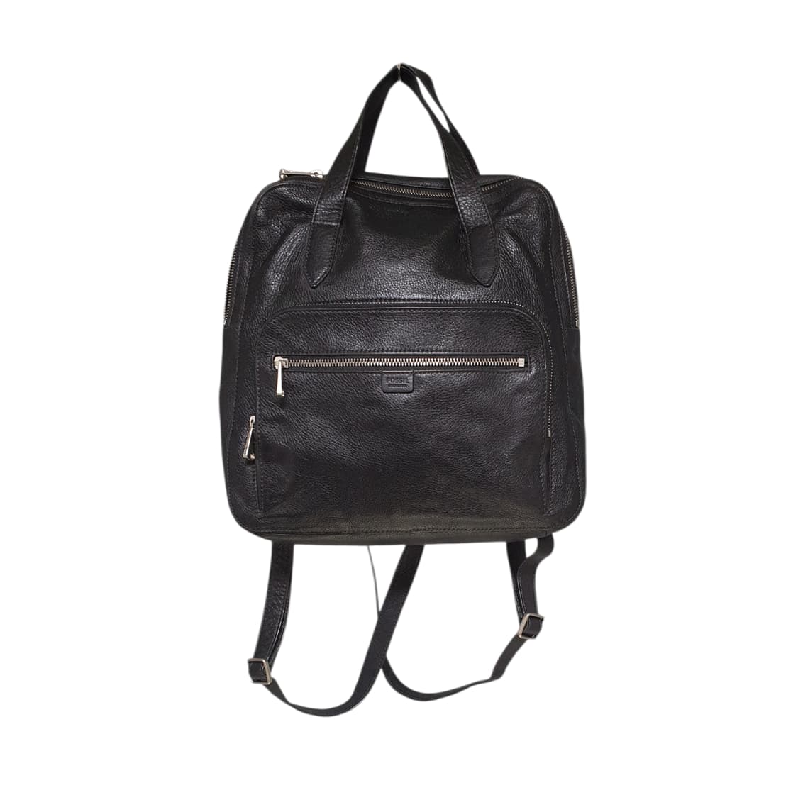 파슬 미니멀 블랙 소가죽(투웨이)가죽레더 백팩 s~m 상품이미지1