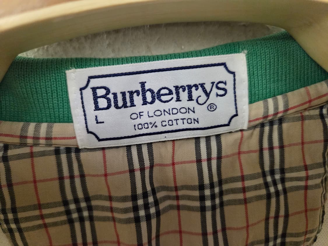버버리 화이트 폴로티 L사이즈 상품이미지3