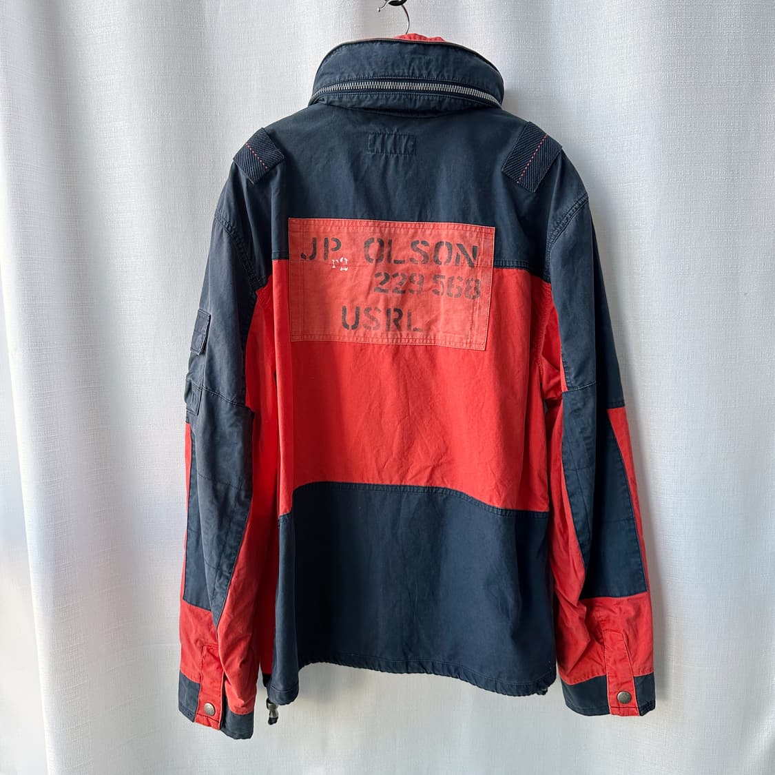 90s 폴로 랄프로렌 빈티지 레스큐 자켓 네이비 오렌지 XL 상품이미지2