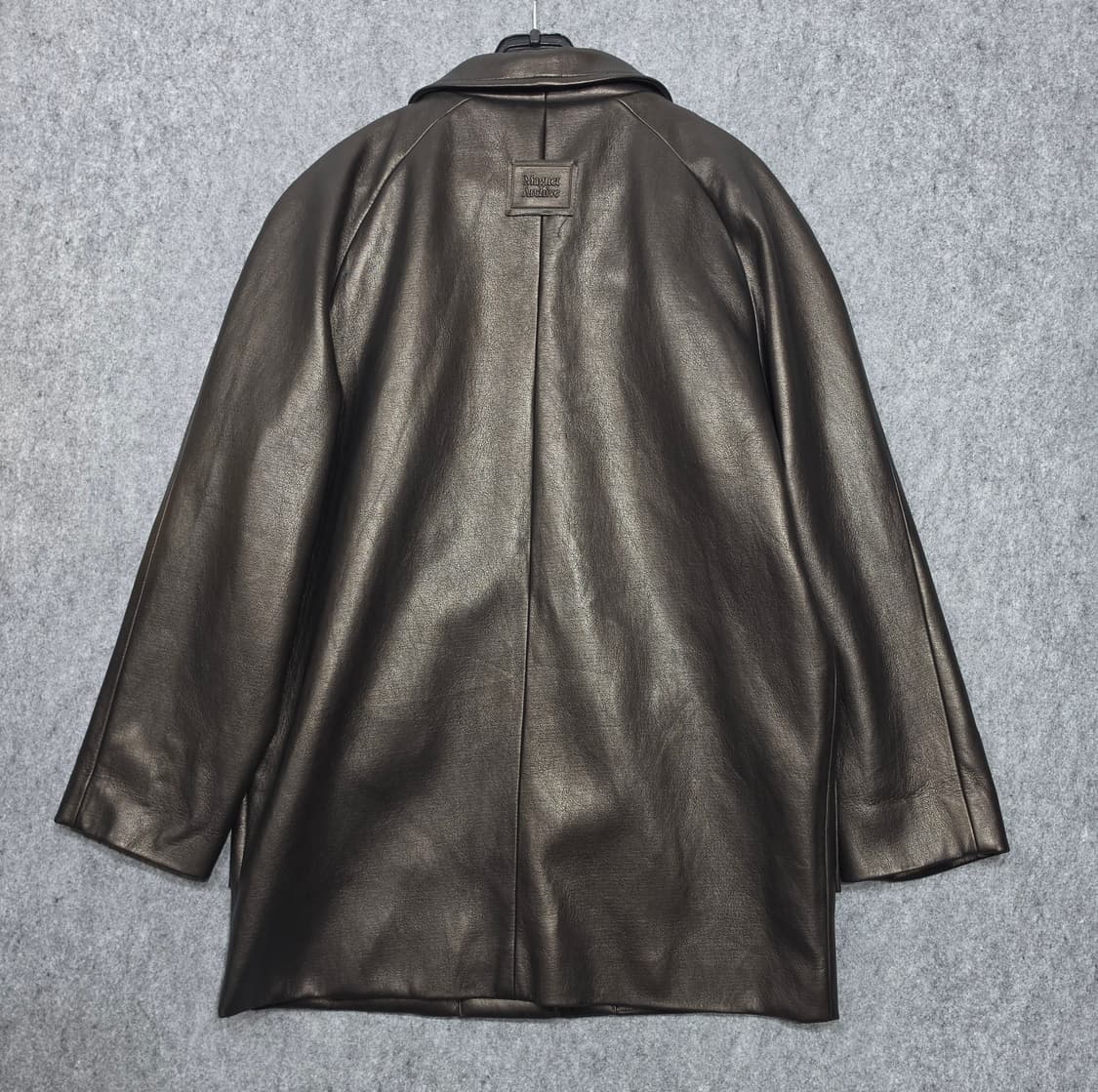 마그넷 아카이브 오버핏 미니멀무드 비건 레더 자켓 가죽 자켓 브라운 상품이미지2