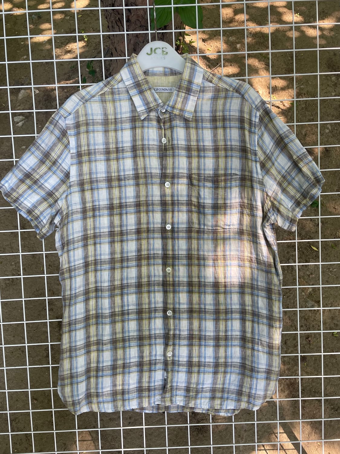 Cp company 린넨 반팔셔츠 상품이미지1