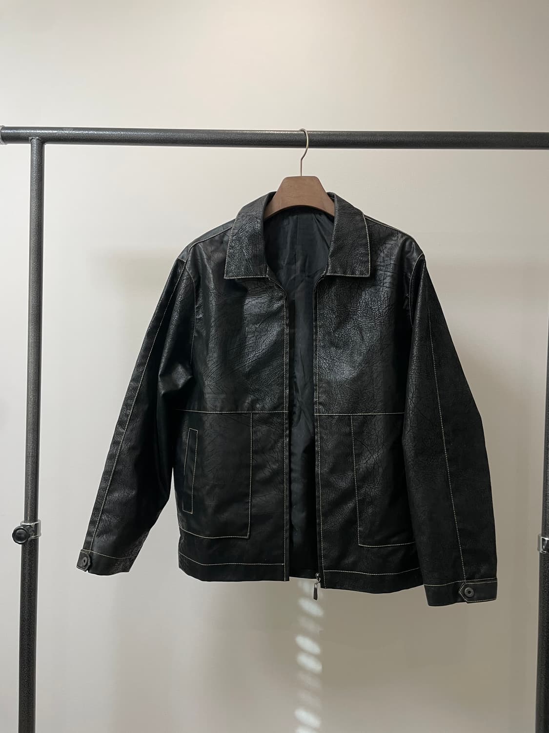 (XL) DKNY composite peel 크랙 자켓 상품이미지9