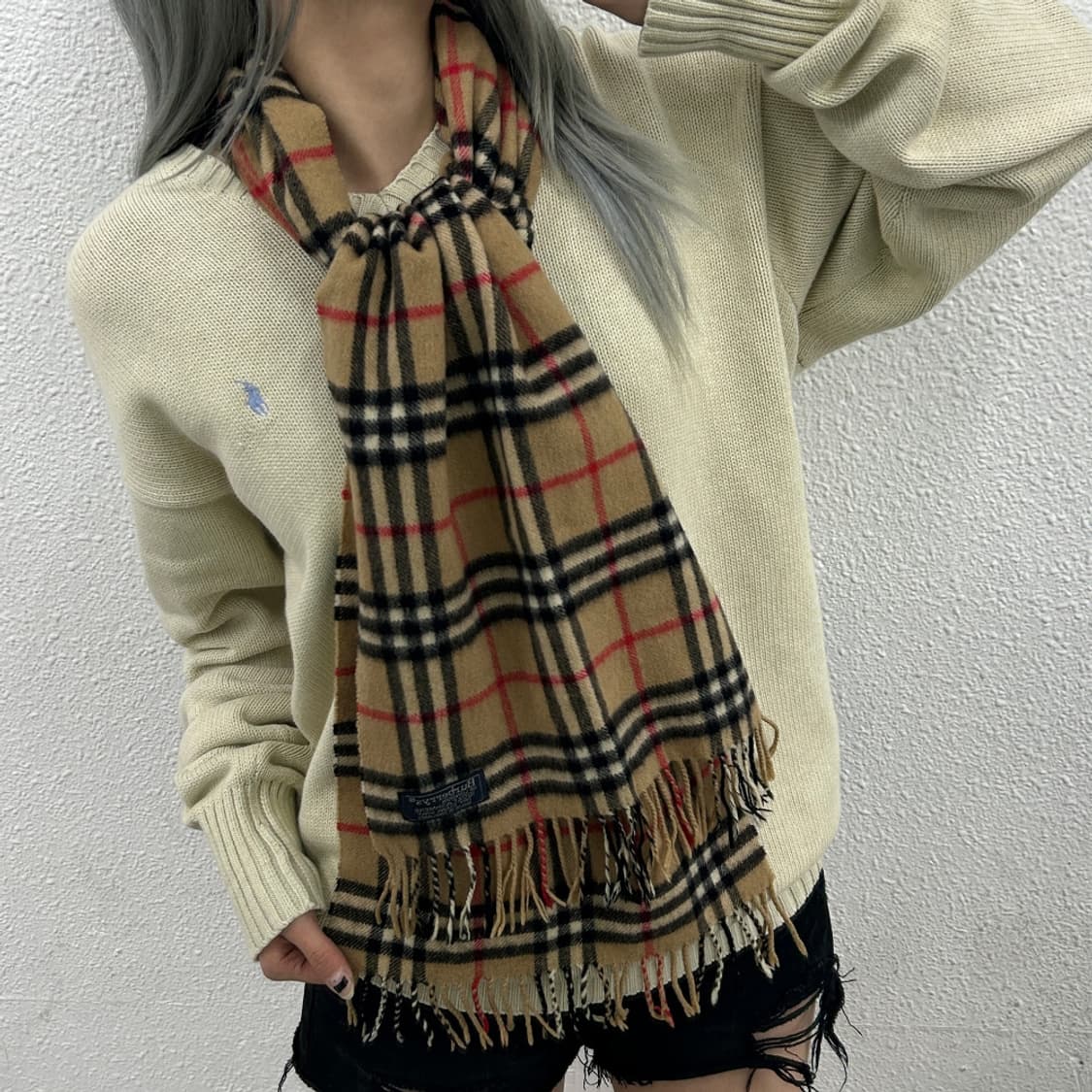버버리 클래식 노바체크 캐시미어 머플러 상품이미지2