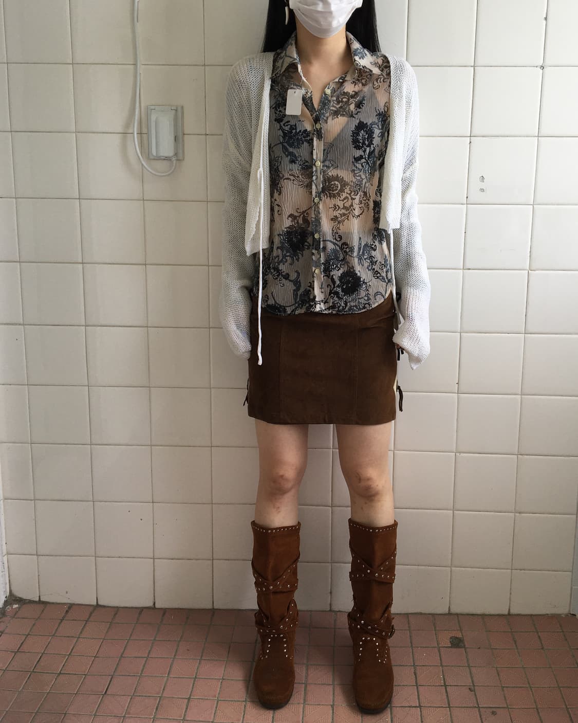 String point knit bolero 상품이미지5