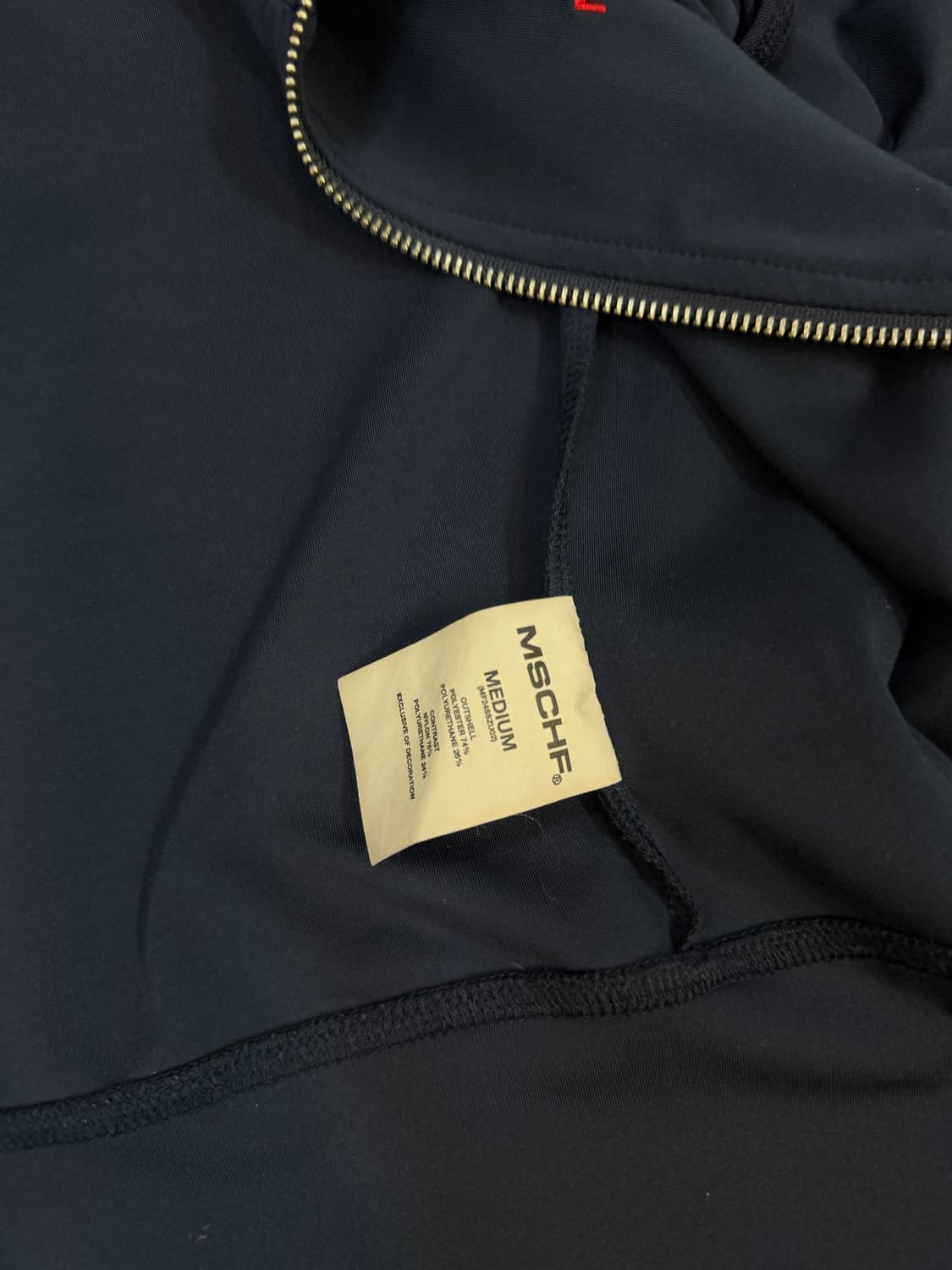 미스치프 메쉬 퍼프 터틀넥 집업 네이비 M 상품이미지3