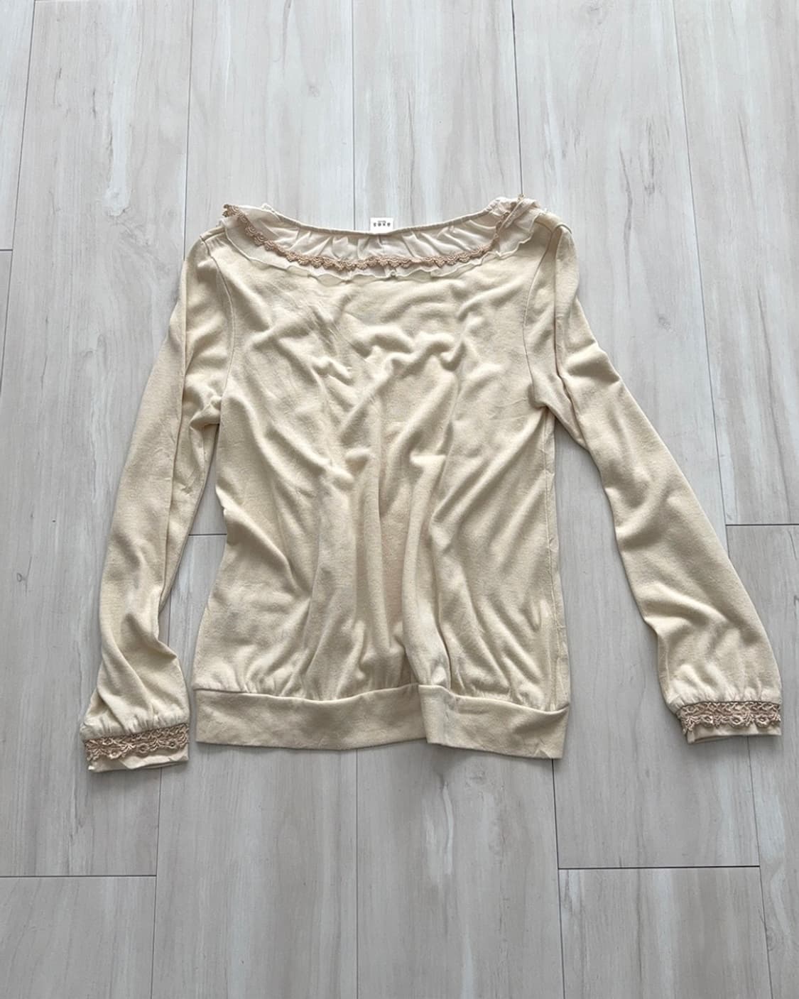 Axes Femme Romantic Lace Ruffle Blouse  상품이미지8