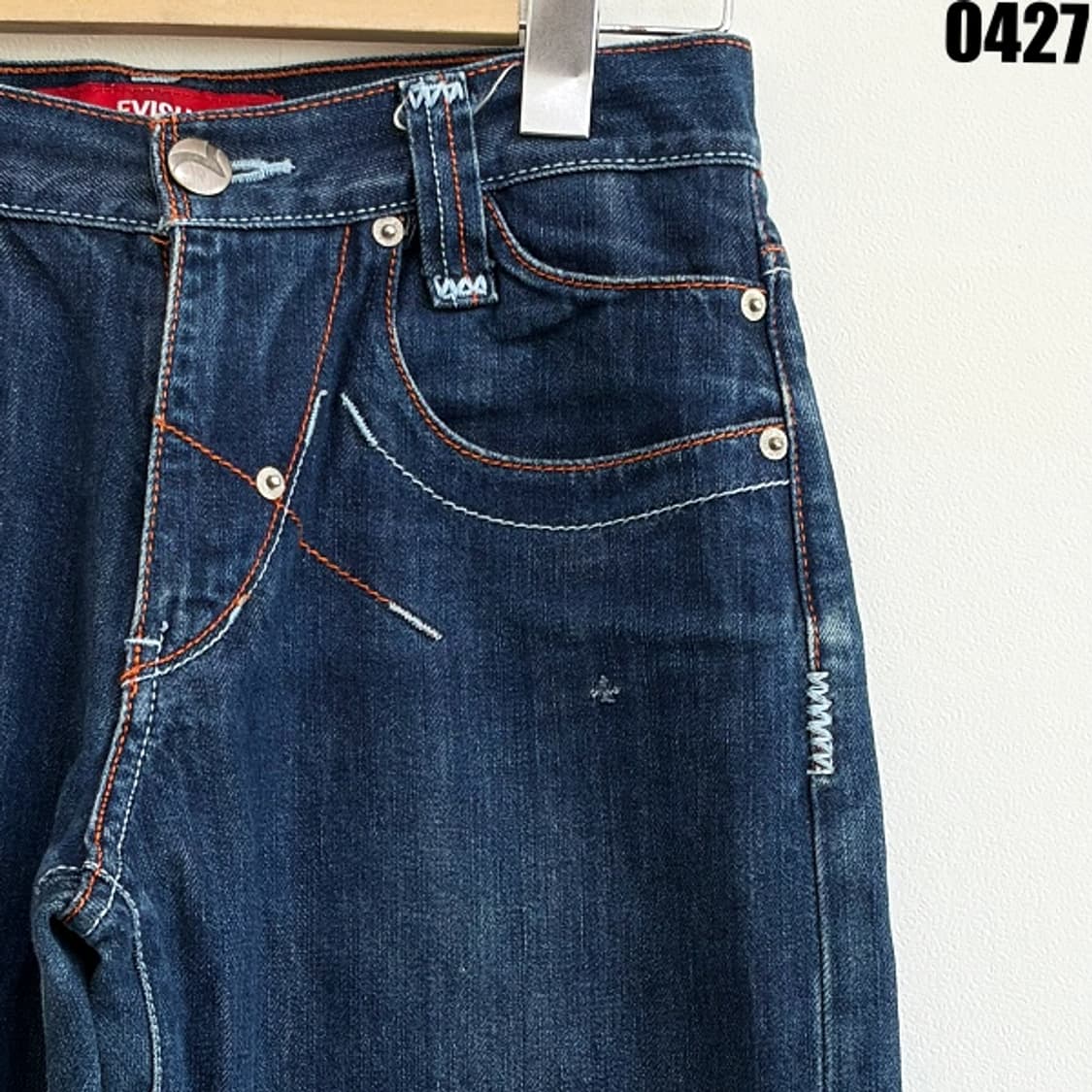 에비수 데님마스터 빅로고 백포켓 프린팅 데님 팬츠 28 0427 상품이미지2