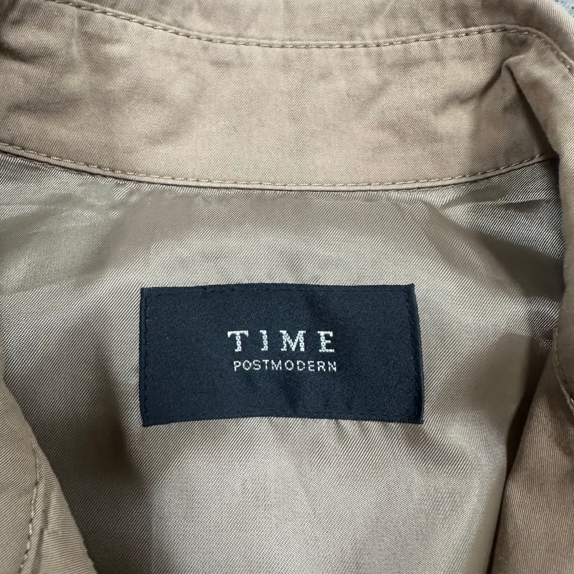 ✨ (바배) 타임 한섬 베이지 벨트 트렌치 코트 자켓 상품이미지4