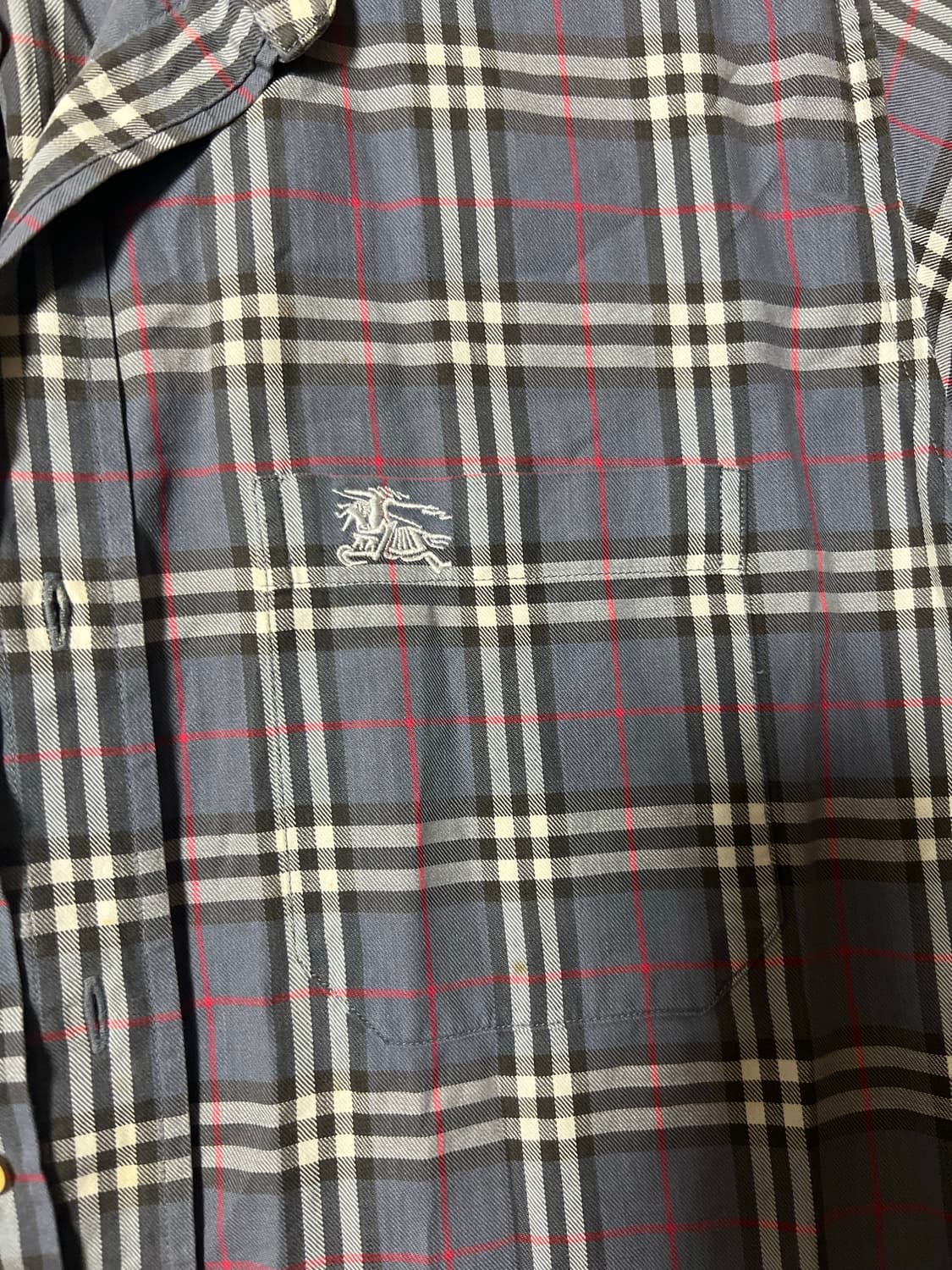 빈티지 버버리 체크 셔츠 상품이미지4