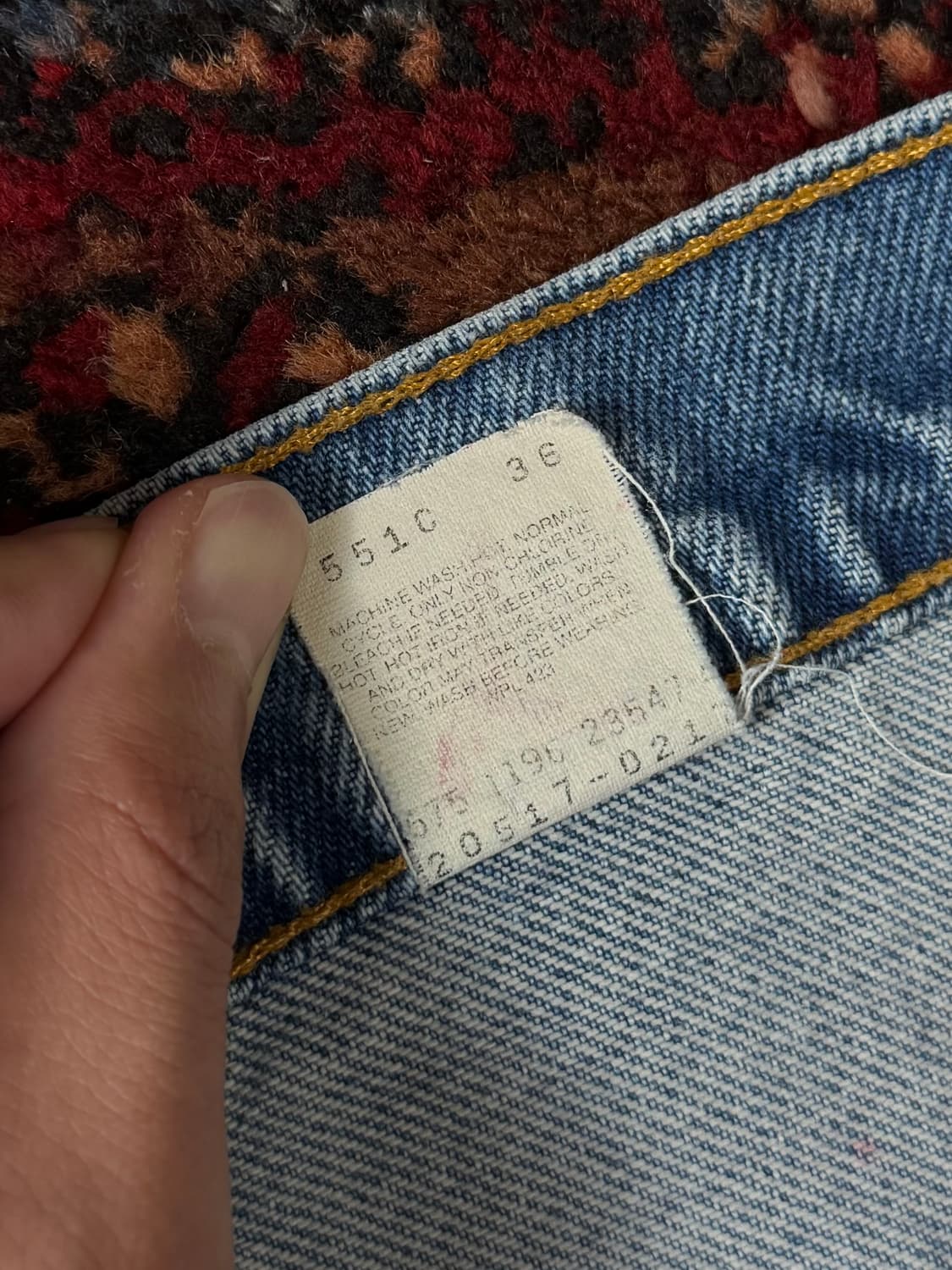 90’s USA 빈티지 리바이스 517 오렌지탭 부츠컷 리바이스 청바지 상품이미지10