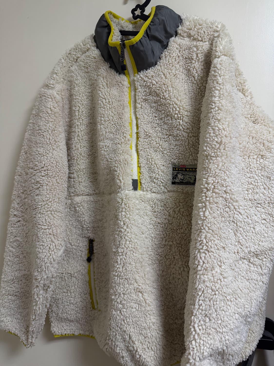 리바이스 양털플리스 아노락 아이보리  상품이미지3