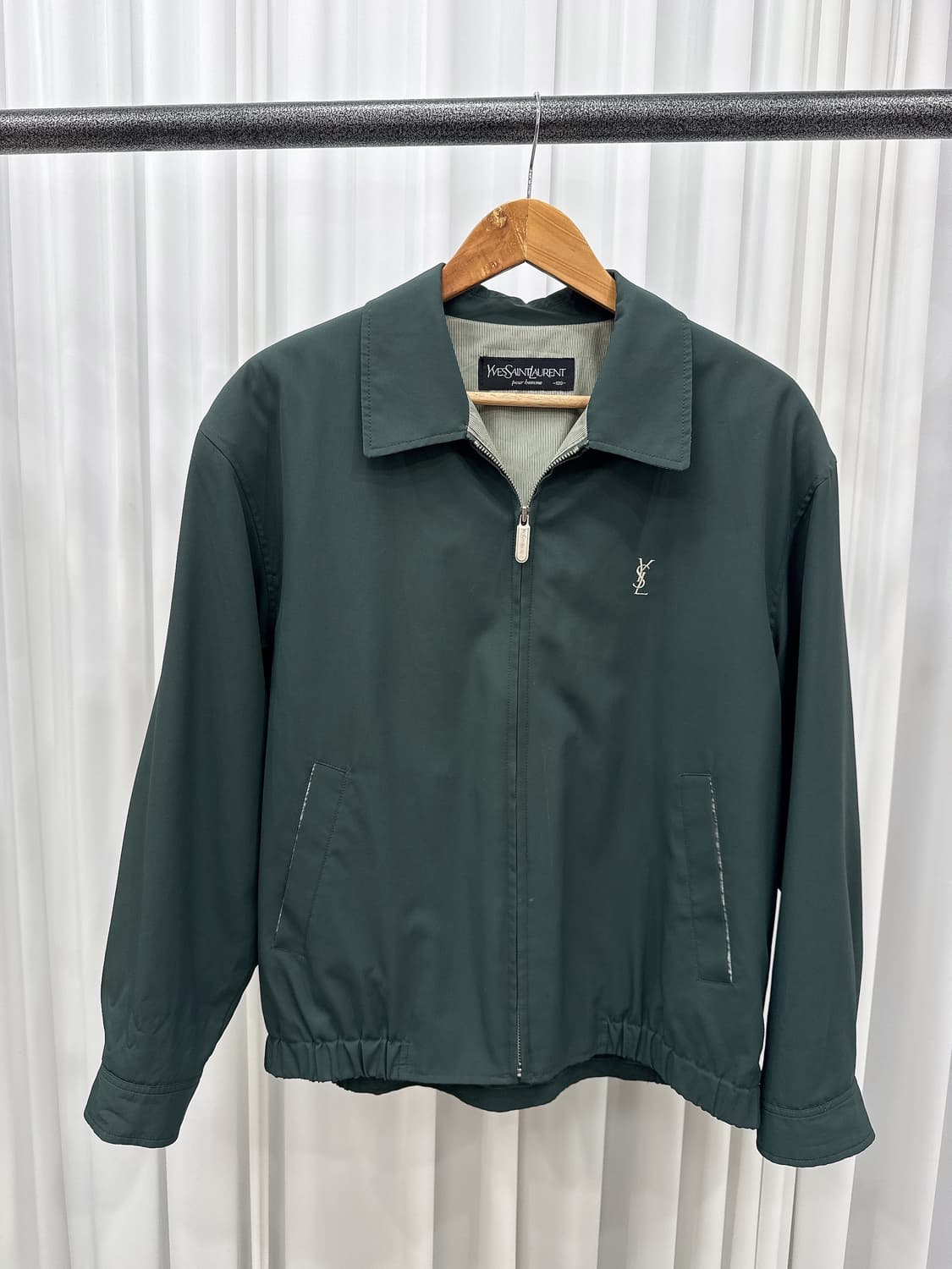 🩵 입생로랑 로고자수 블루종 JK🩵 상품이미지2