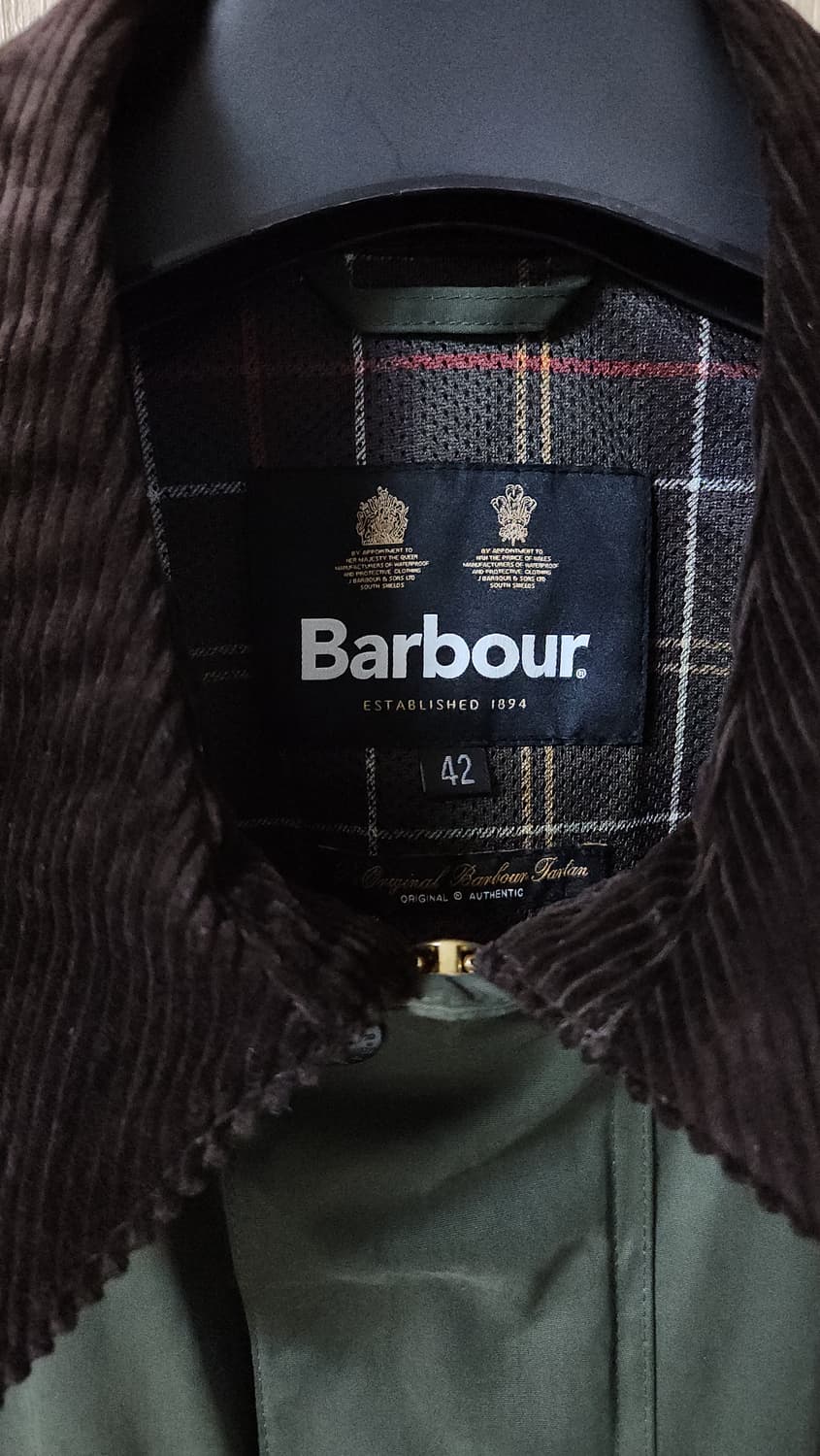 (착샷) 바버 트랜스포트 논왁스 세이지 barbour 상품이미지3