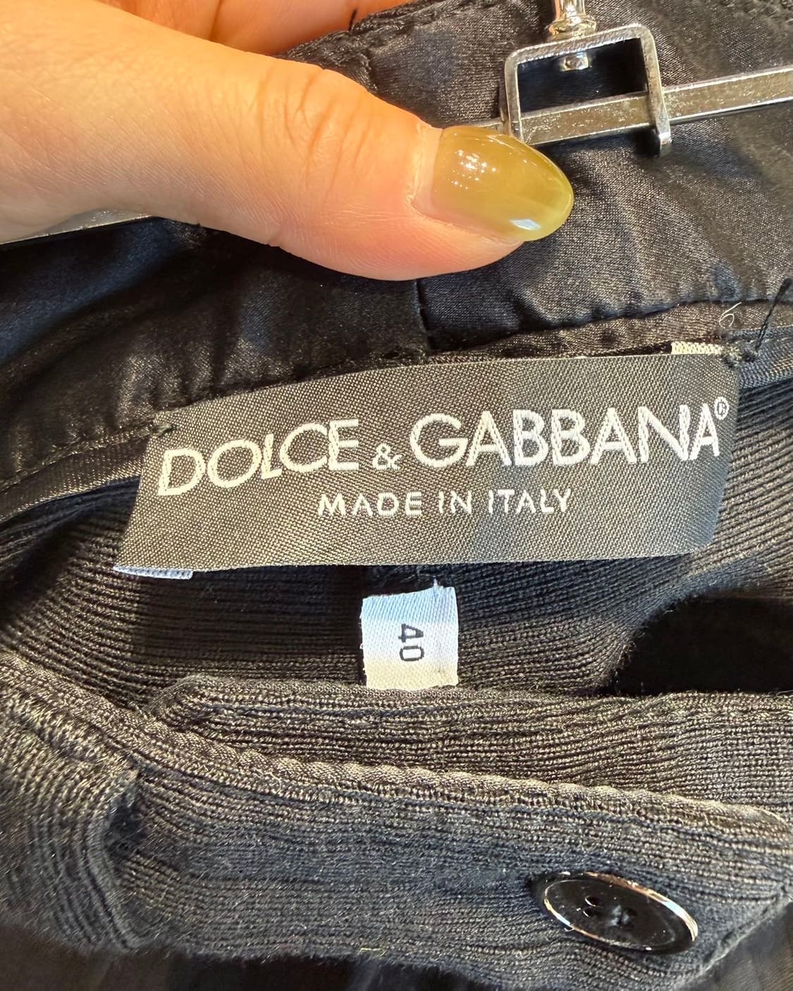 돌체앤가바나 블랙 코튼 스키니 팬츠  상품이미지9