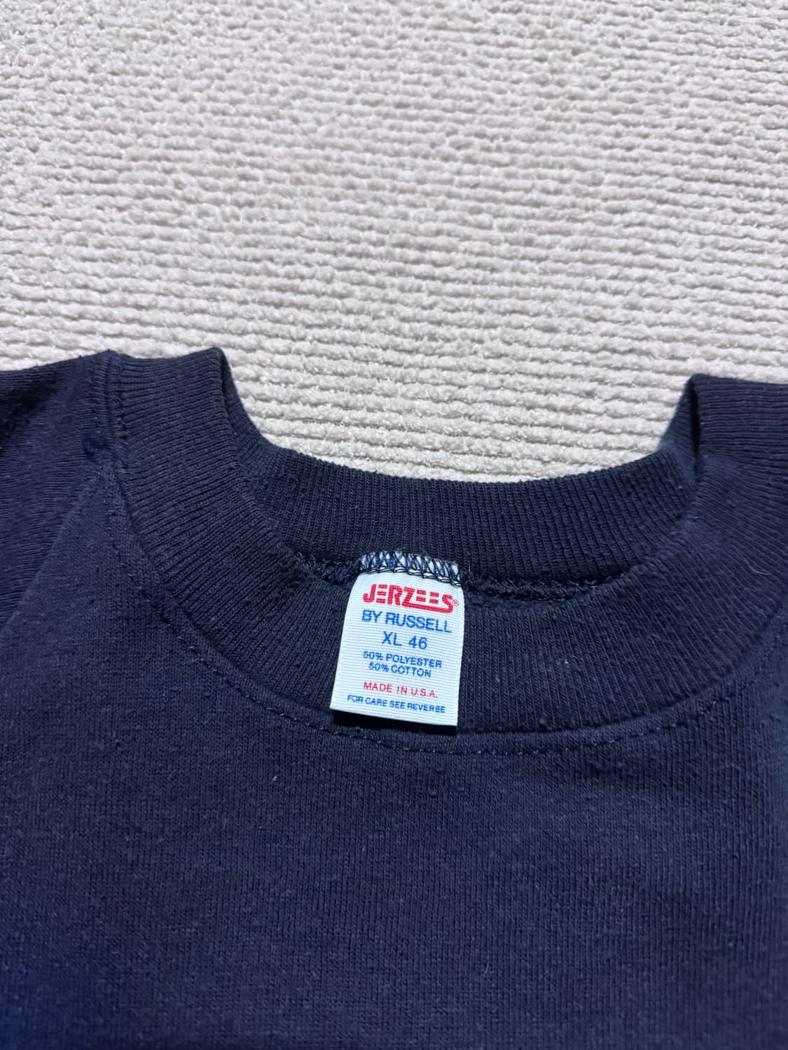 90s USA 러셀 네이비 스웻셔츠 L 상품이미지4