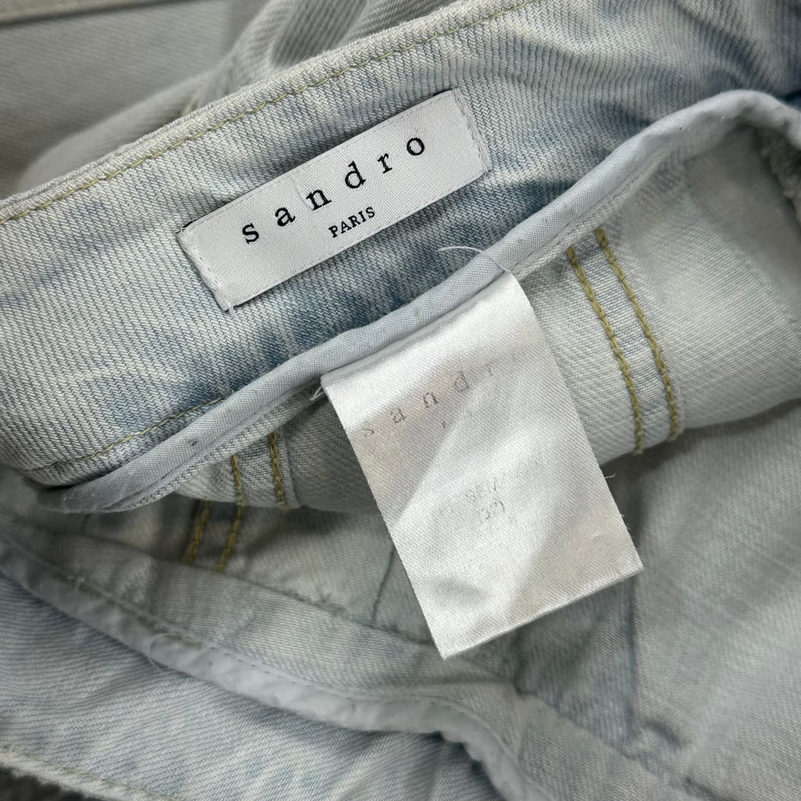 Sandro 산드로 데님 플레어 롱 스커트 상품이미지5