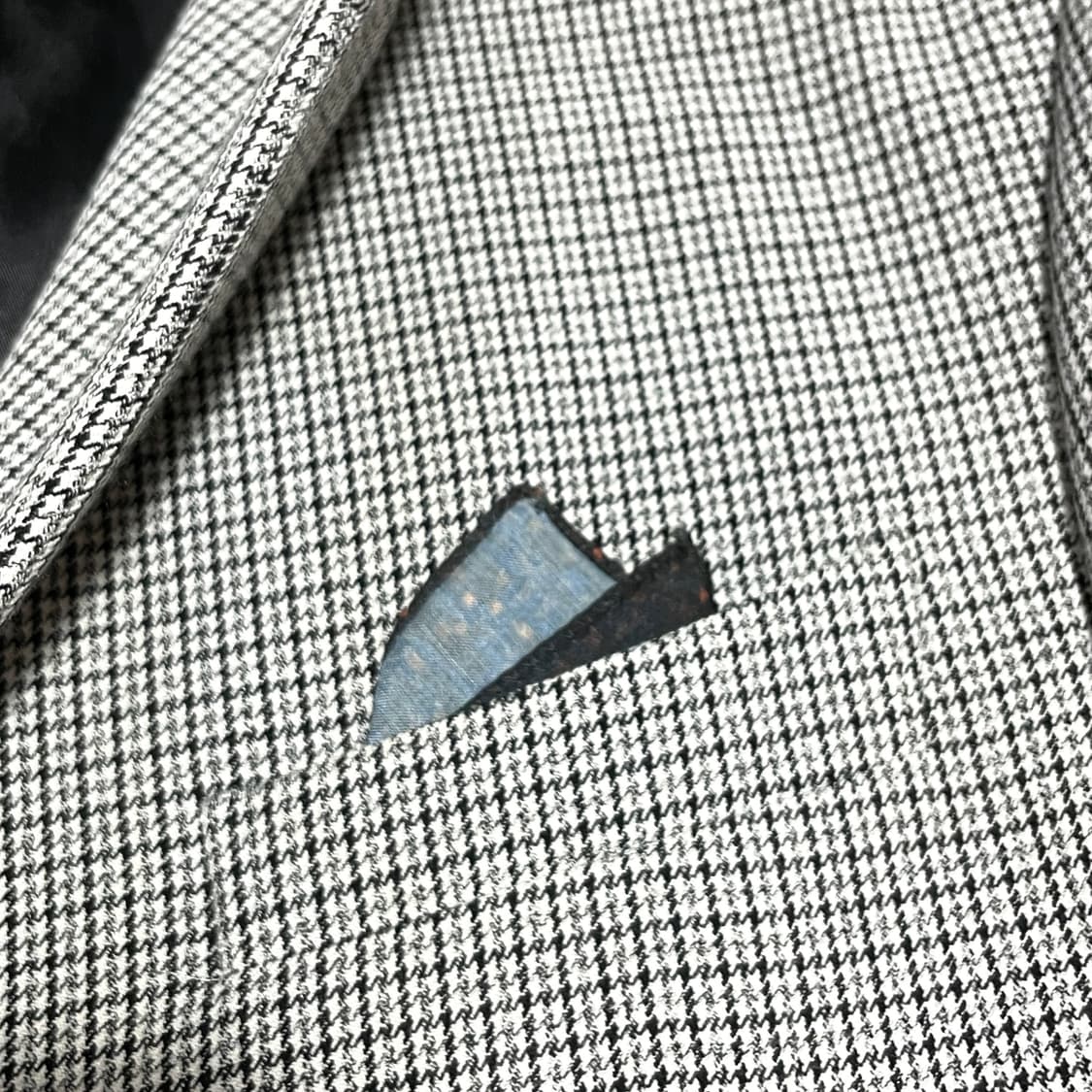 지오송지오 네이비 하운드체크 투버튼 자켓 남성95 상품이미지4