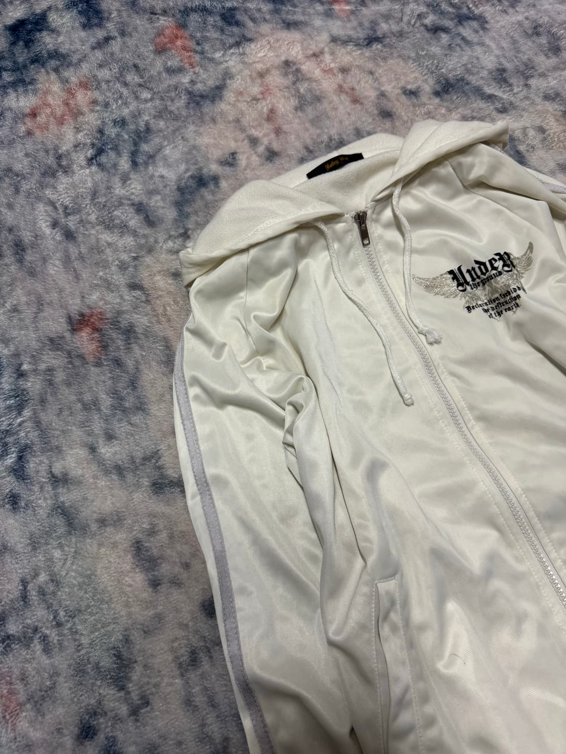 Joky gal y2k hood track top 상품이미지3