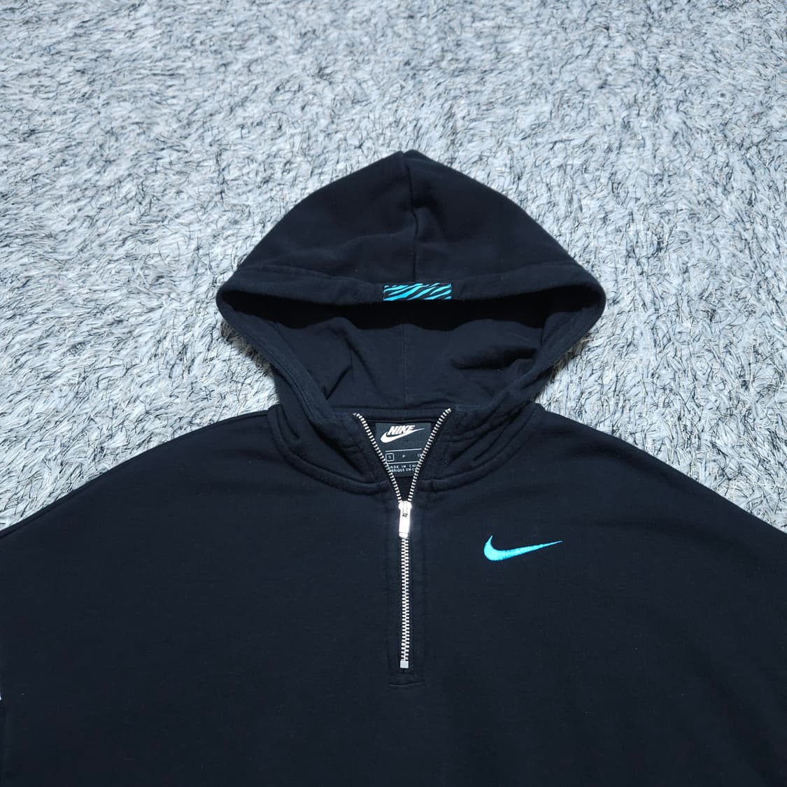 나이키) S 여자 하프집업 오버사이즈 크롭후드티 / 왕눈이샵 상품이미지3