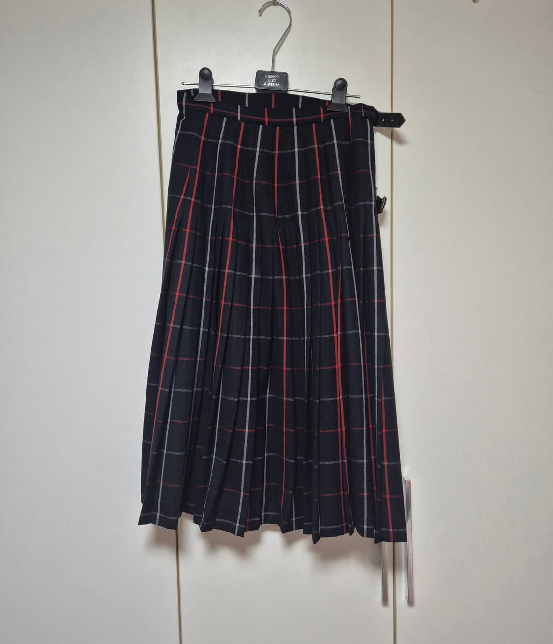 버버리 노바 체크 플리츠 랩 스커트 상품이미지4