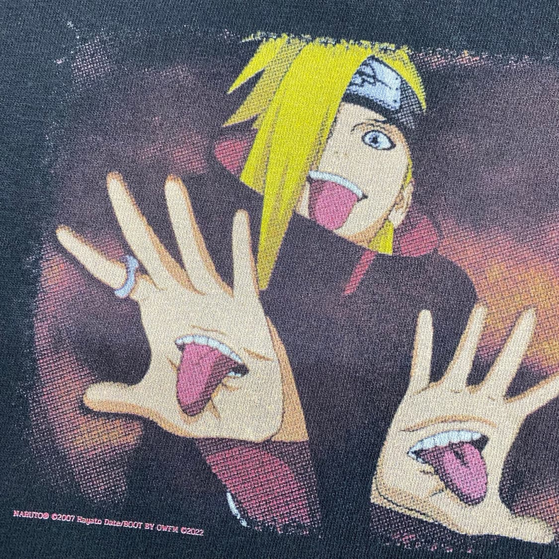 나루토 데이다라 부틀렉 애니메이션 티셔츠 상품이미지5