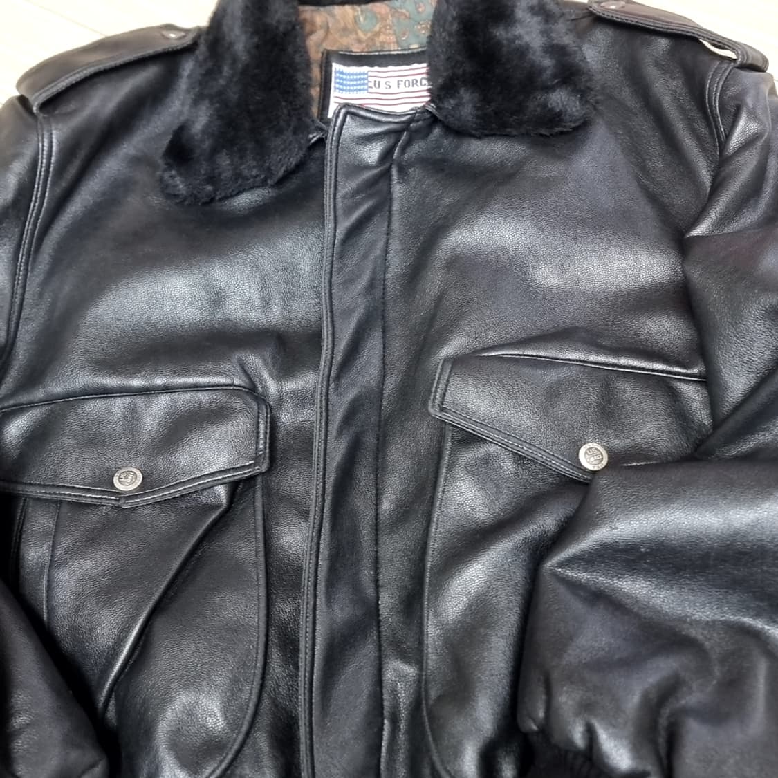 유에스포스 미제 양가죽 g-1 항공자켓(105) 상품이미지2