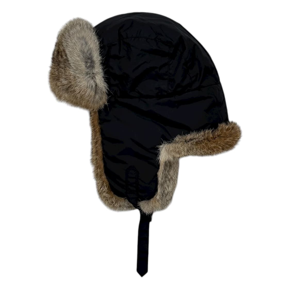 컬럼비아 빈티지 래빗퍼 토끼털 트루퍼햇 Y2K 귀도리 방한 모자 블랙 상품이미지3