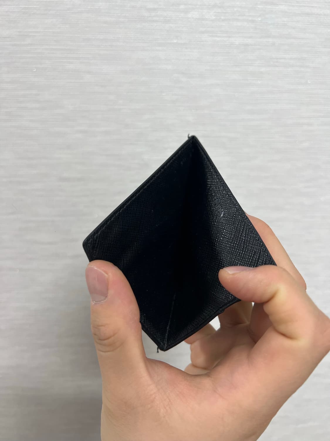 판매)프라다 사피아노 카드지갑 블랙색상 상품이미지6