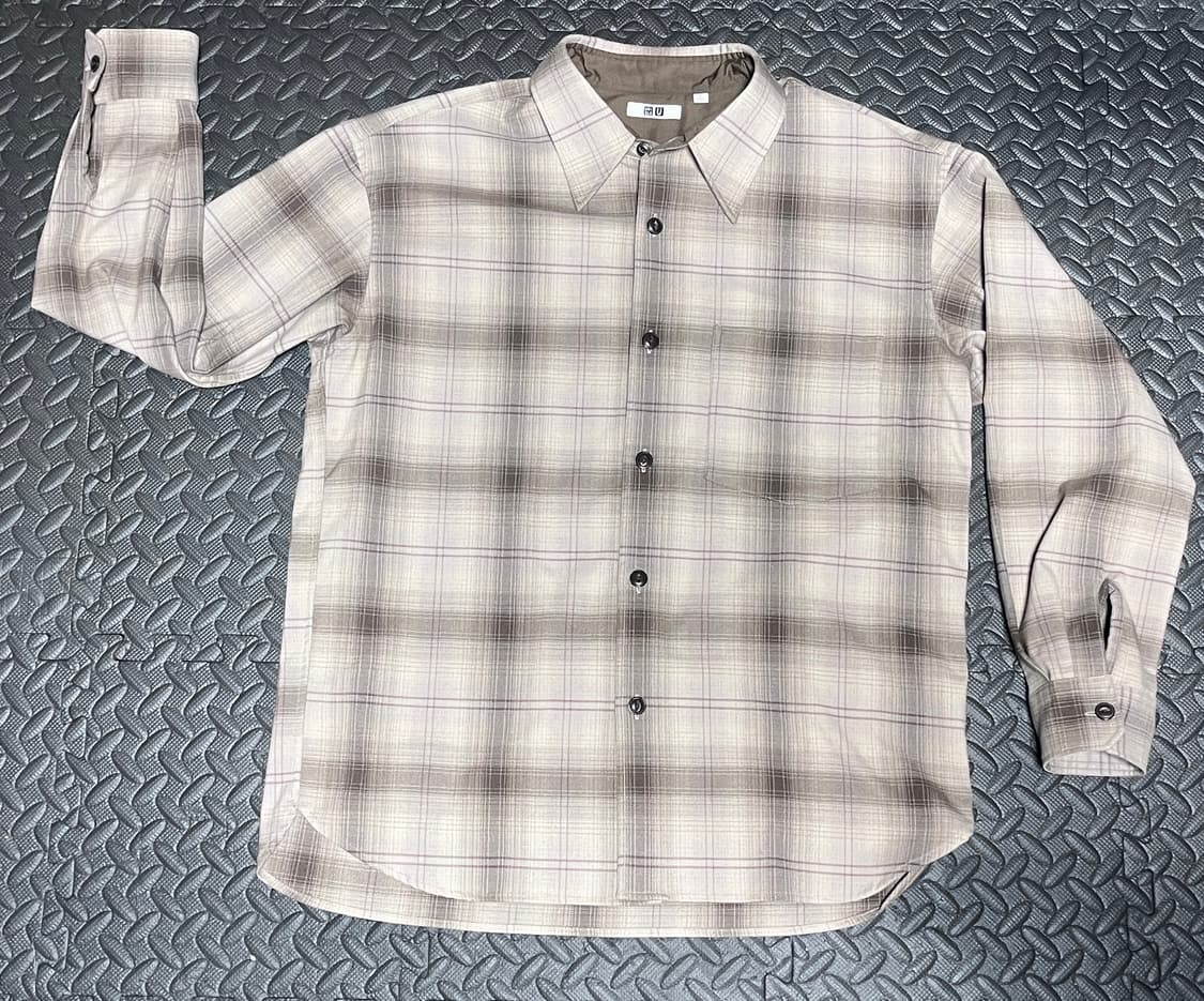 유니클로 U 헤비 플란넬 셔츠(L) 상품이미지2