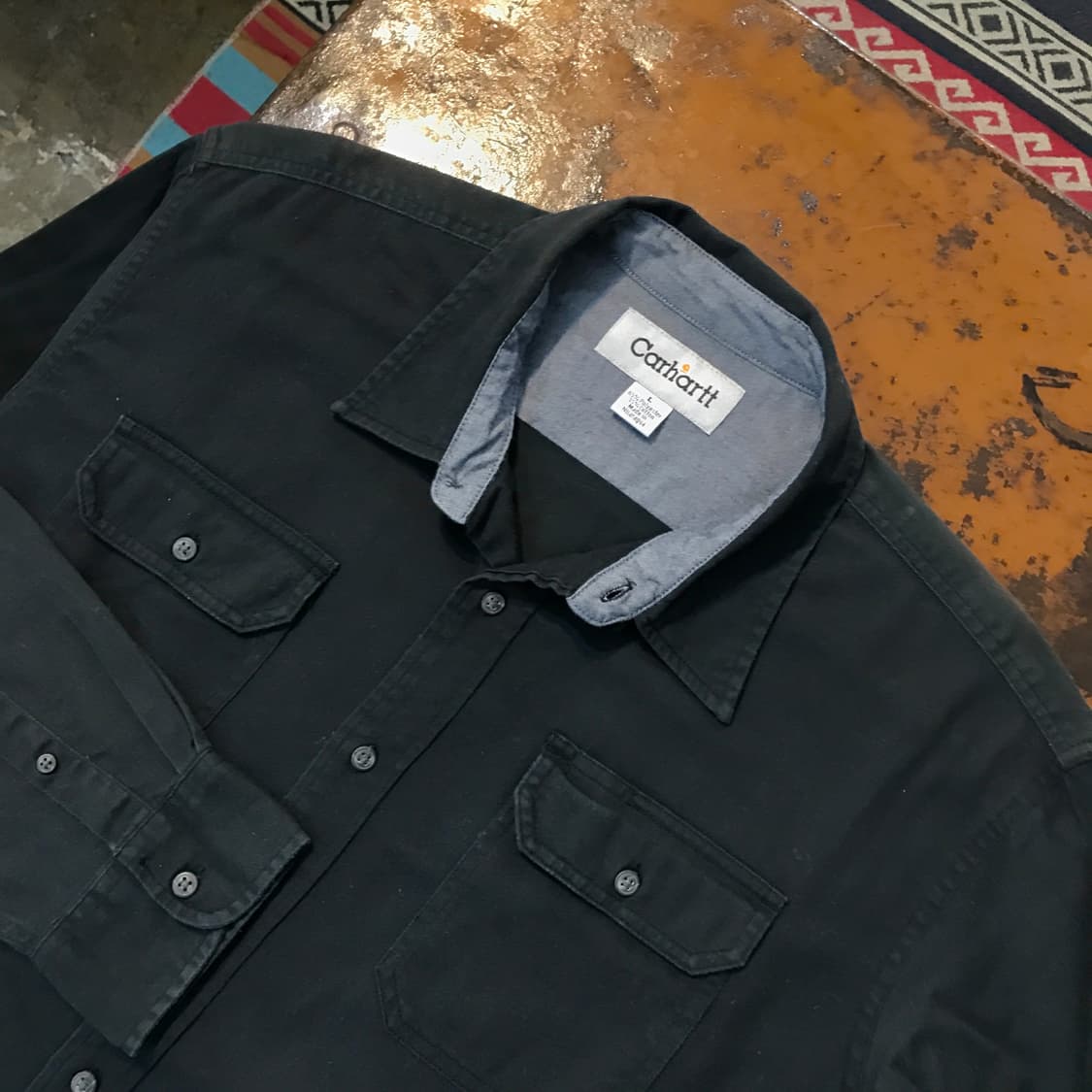 칼하트 투포켓 블랙 셔츠 남성 110 115  상품이미지3