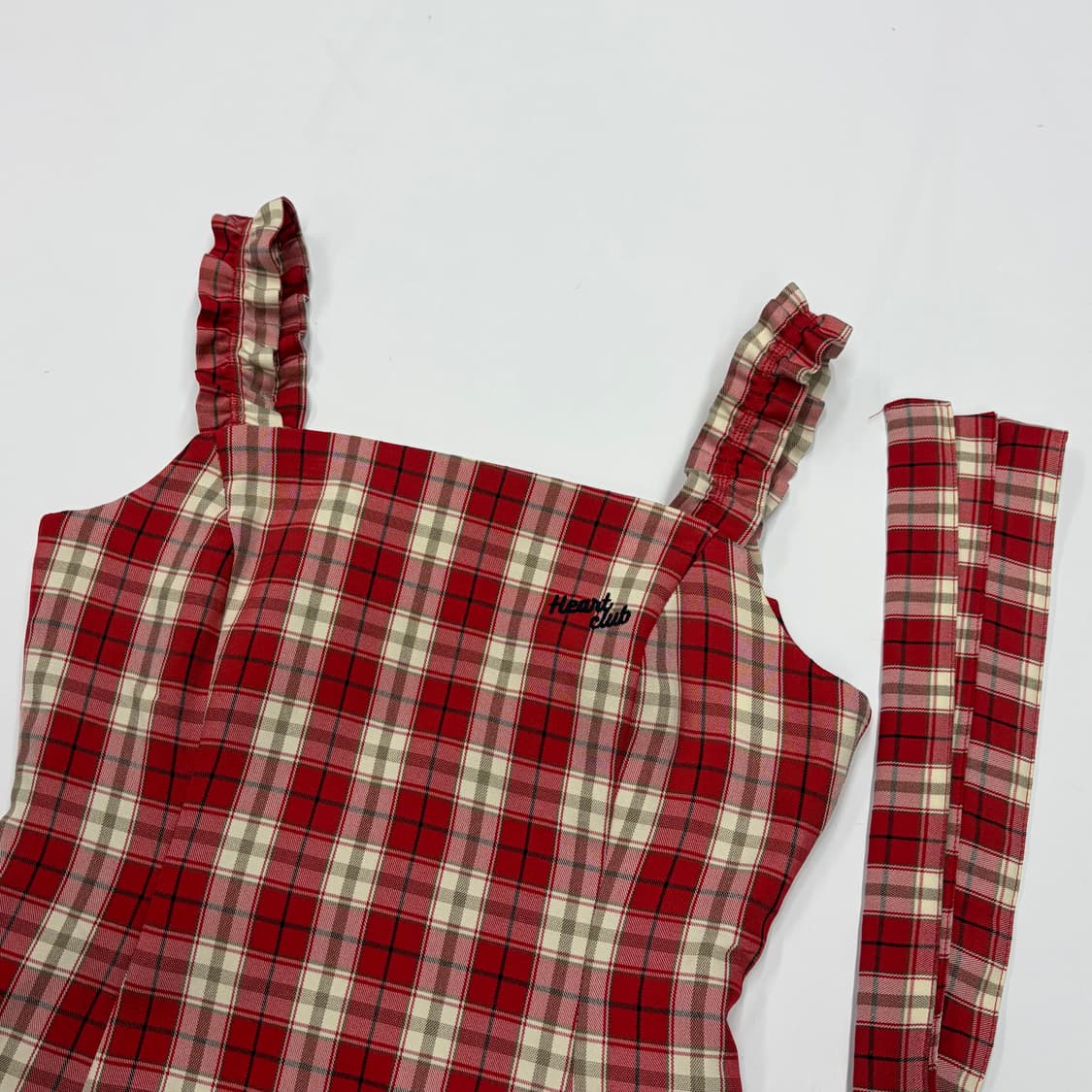 Heart club 하트클럽 체크 원피스 상품이미지2