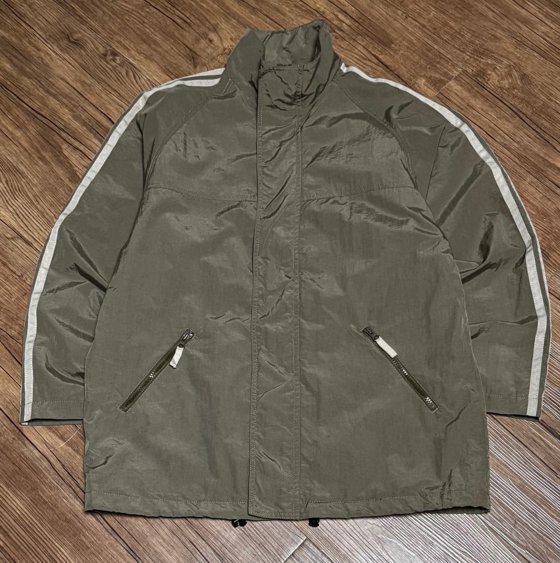 제리 코스비 90s 유광 올리브 아메카지 자켓 상품이미지2