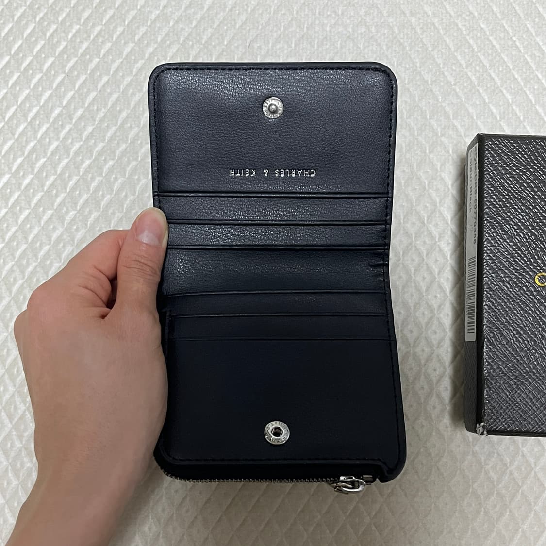 찰스앤키스 반지갑 블랙 상품이미지6
