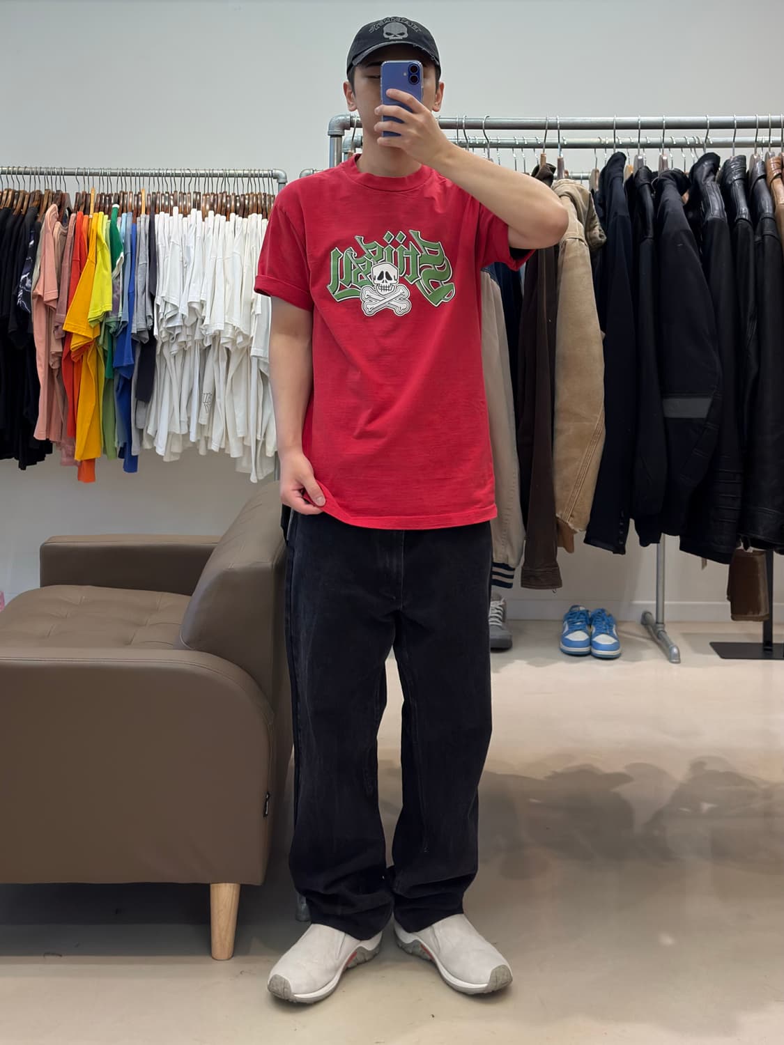 스투시 레드 스컬반팔 상품이미지6