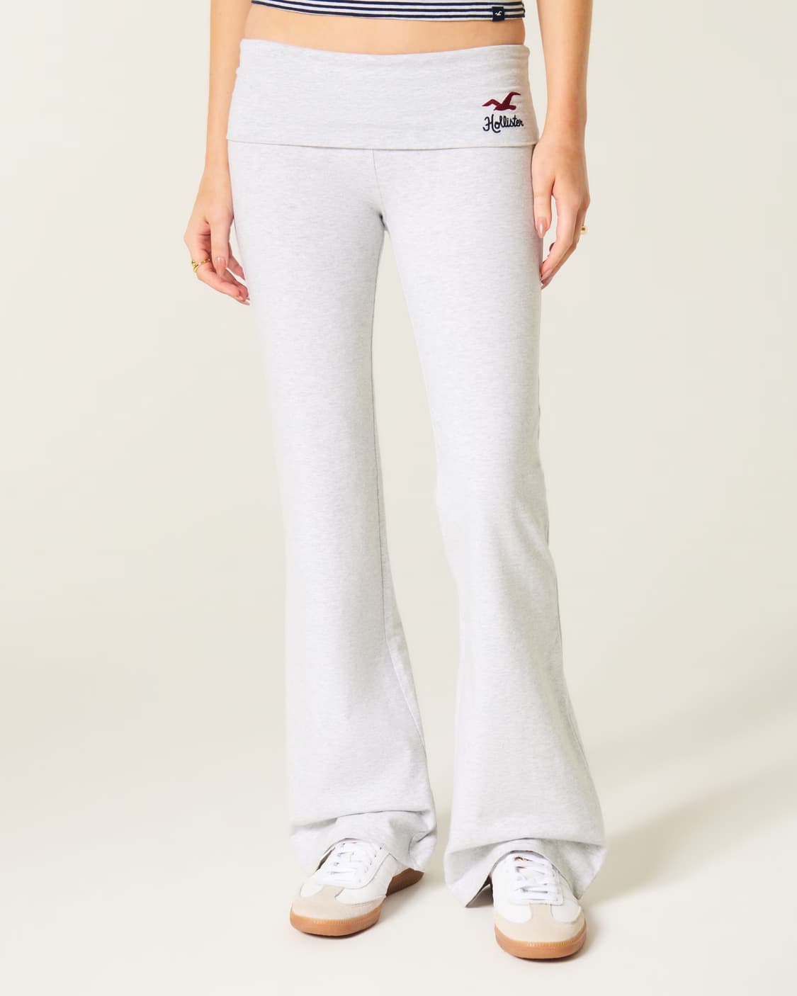 [M] 홀리스터 폴드오버 플레어 스웻팬츠 새상품 상품이미지3