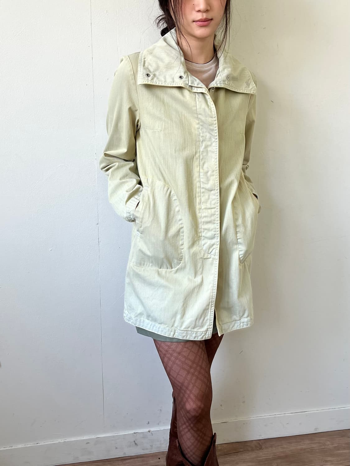 UNITED COLORS OF BENETTON 라임 데님 자켓 상품이미지7