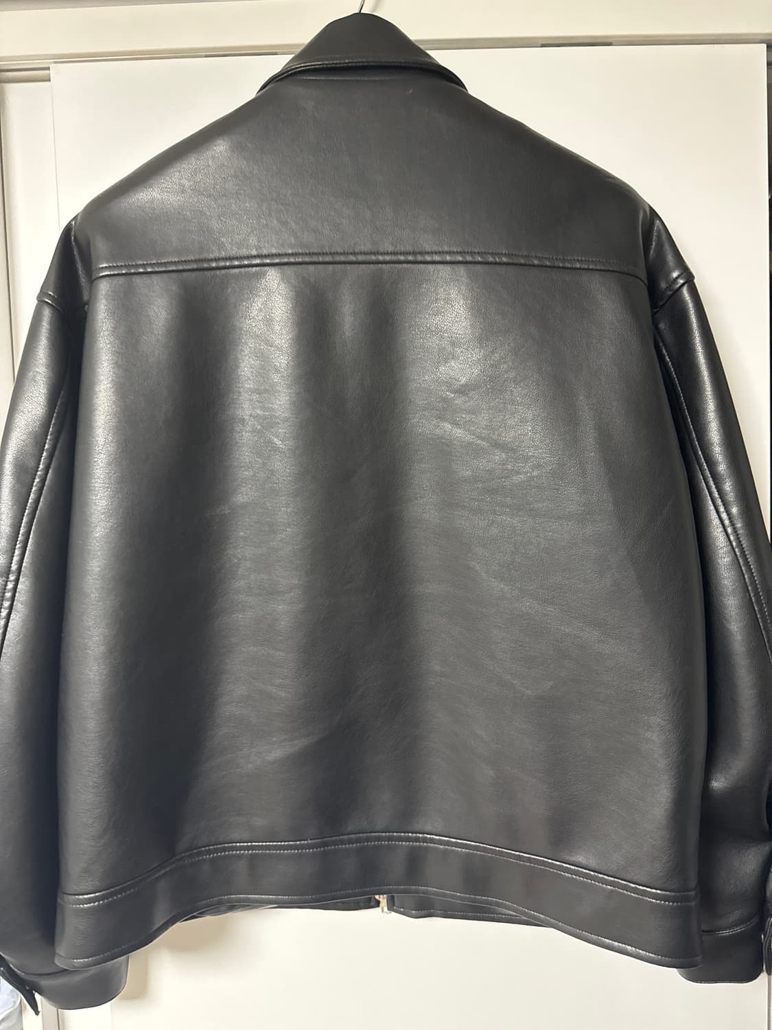 블랙 가죽자켓 100~105 상품이미지2