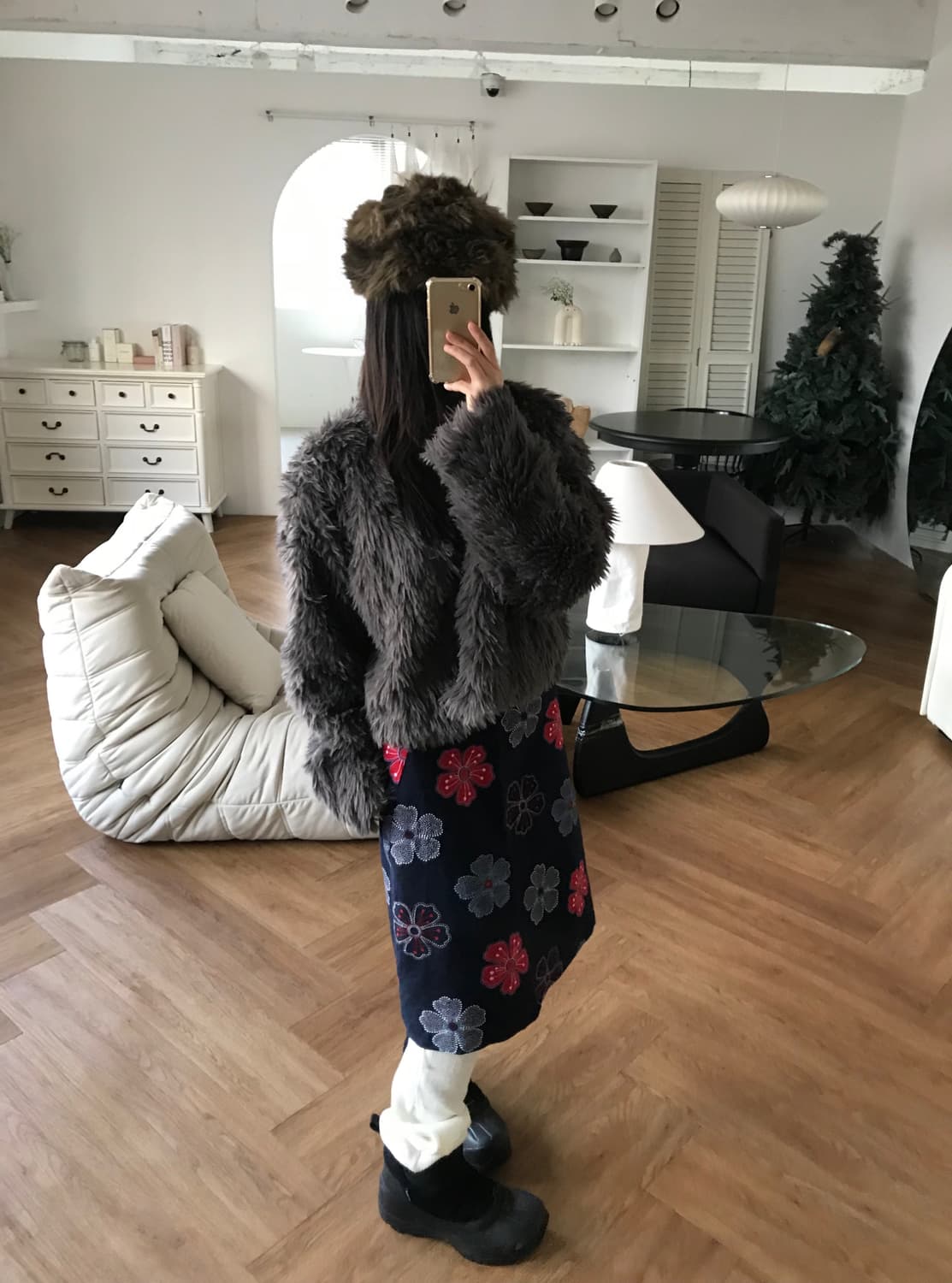 vintage pattern skirt 상품이미지3