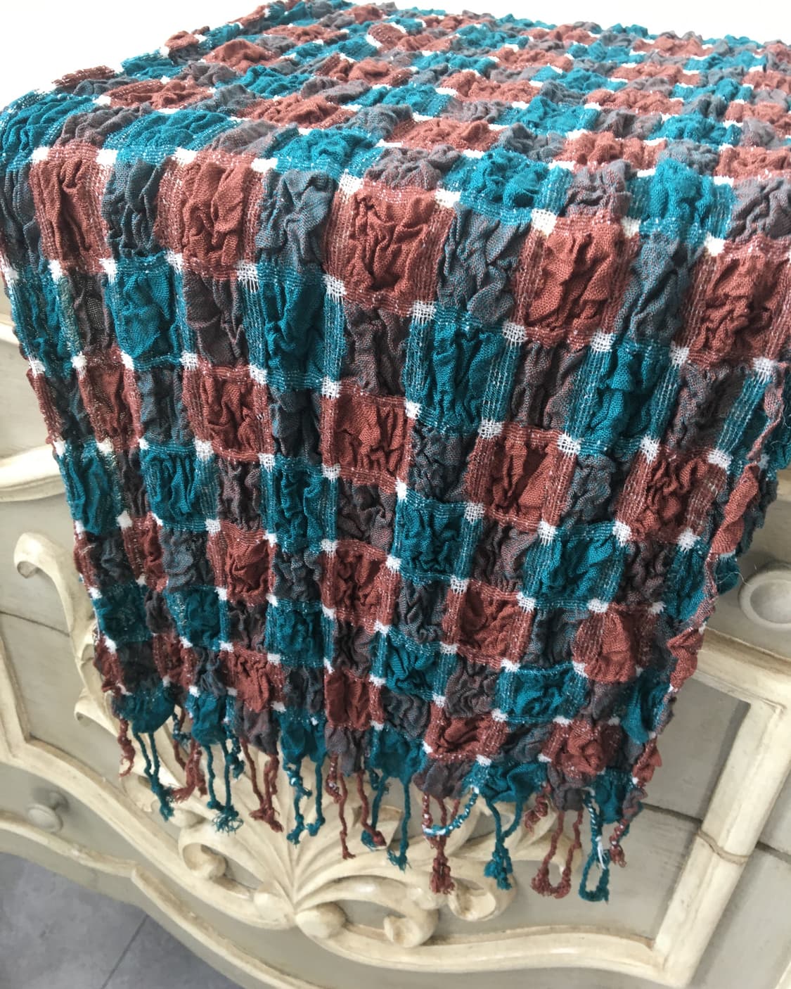  pattern point pleats scarf 상품이미지4