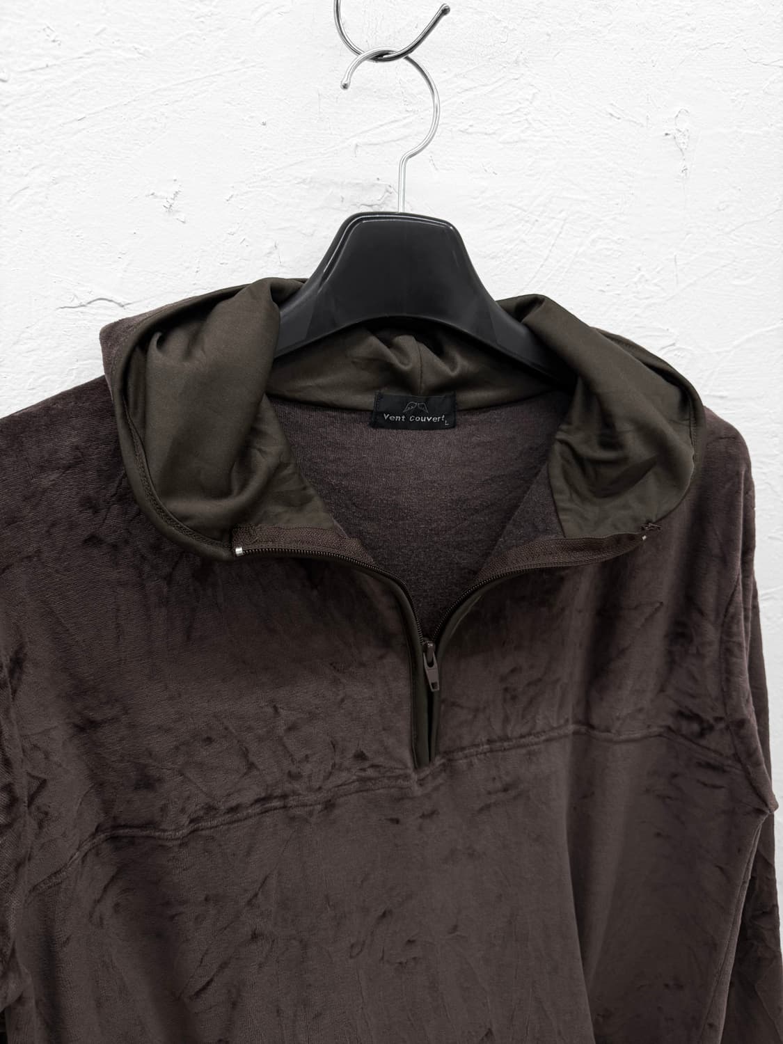 vent couvert 하프집업 벨벳 후드 상품이미지3