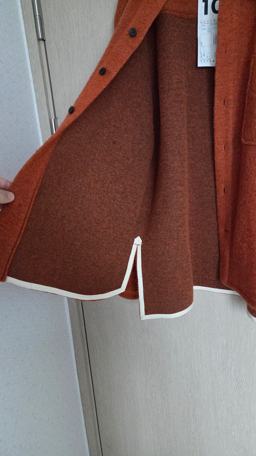 도큐먼트 울셔츠형 자켓 L 상품이미지7