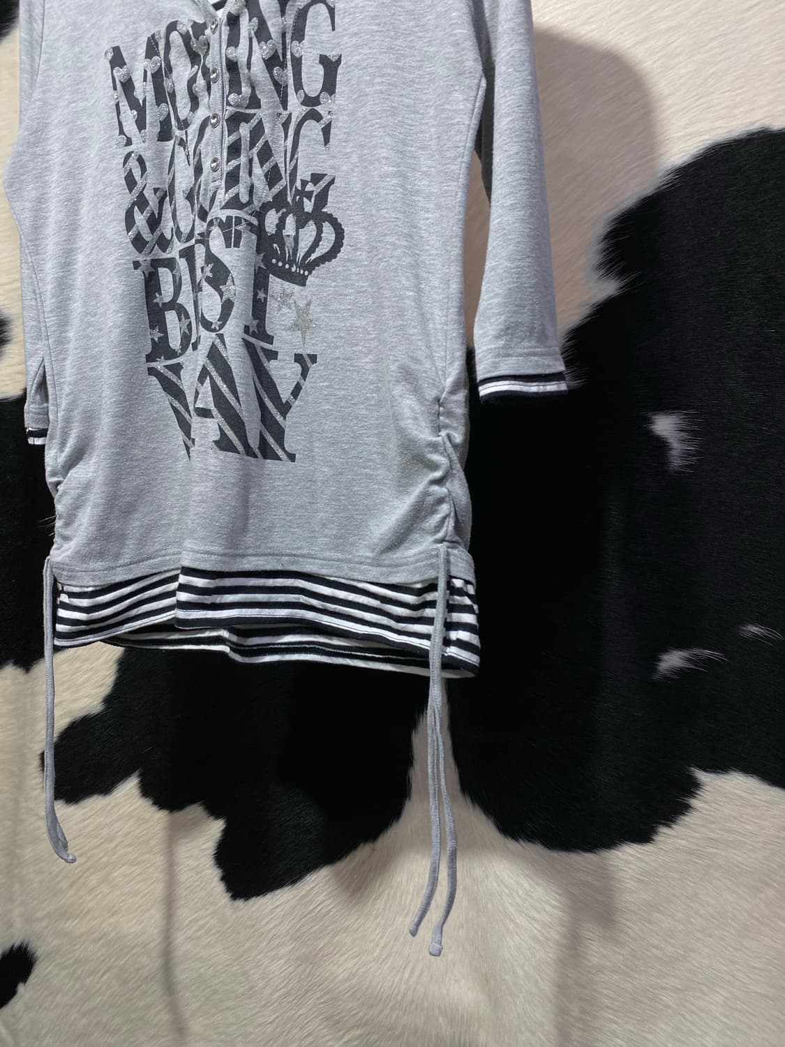 LemonTree 레이어드 디테일 셔링 롱슬리브 상품이미지4