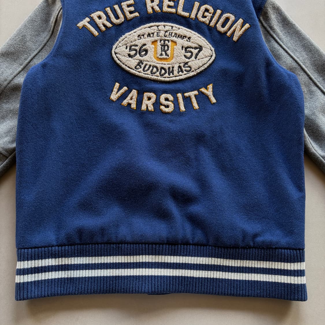 [M]트루릴리젼 ture religion 울 바시티 자켓 상품이미지8