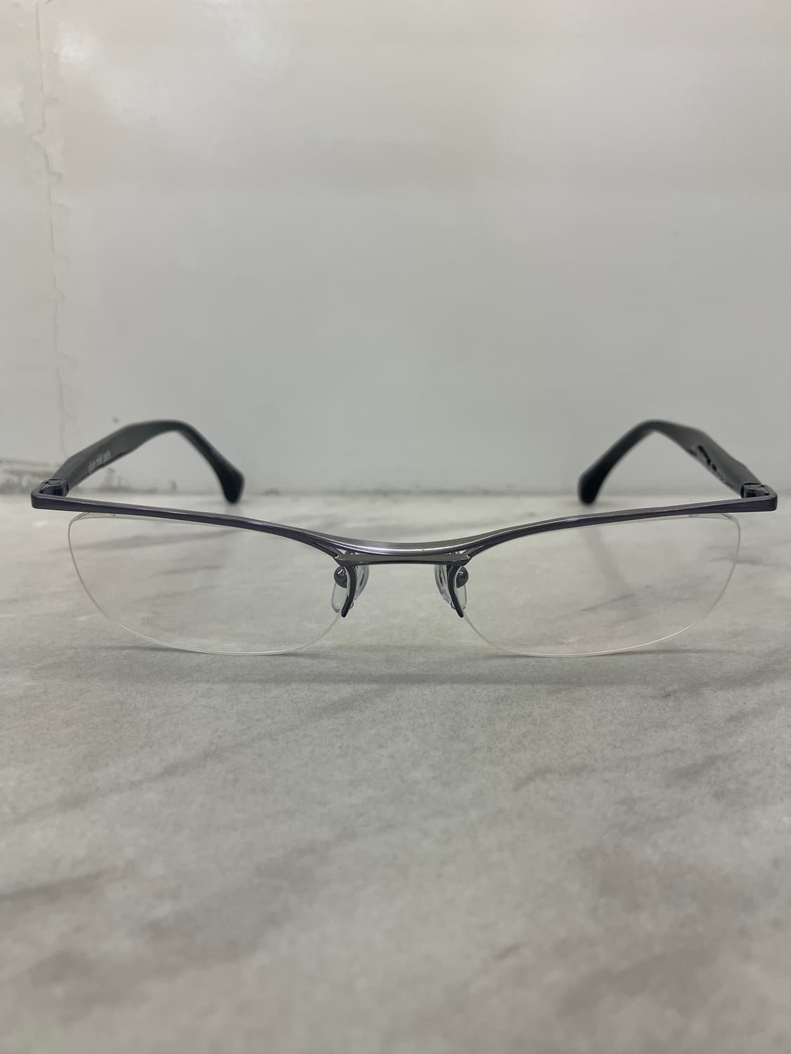 알랑 미끌리 Alain Mikli paris 실버 딥네이비 반무테 안경 상품이미지4