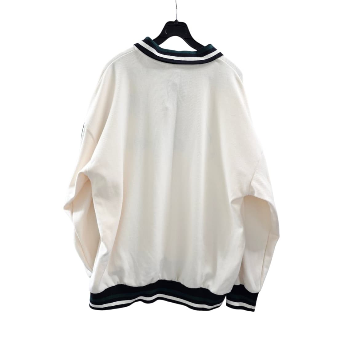 [프립]S/H&M 디바이디드 배색카라 티셔츠 크림 그린 상품이미지4