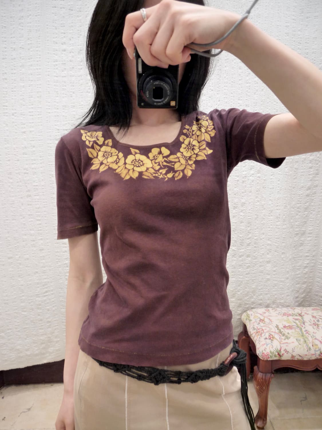 Yellow flower top 상품이미지1