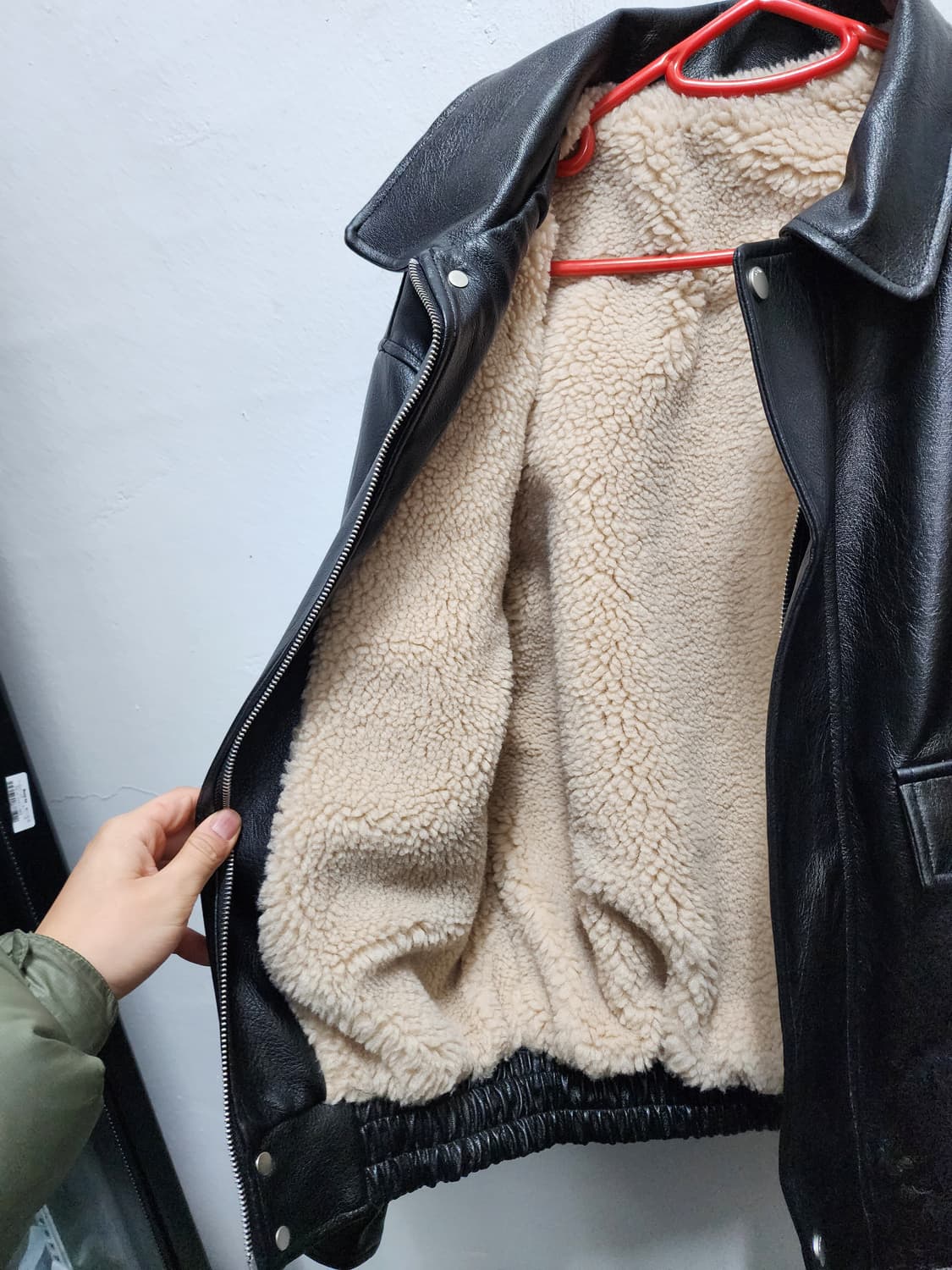 라퍼지스토어 히든레더 양털 무스탕 자켓 상품이미지4