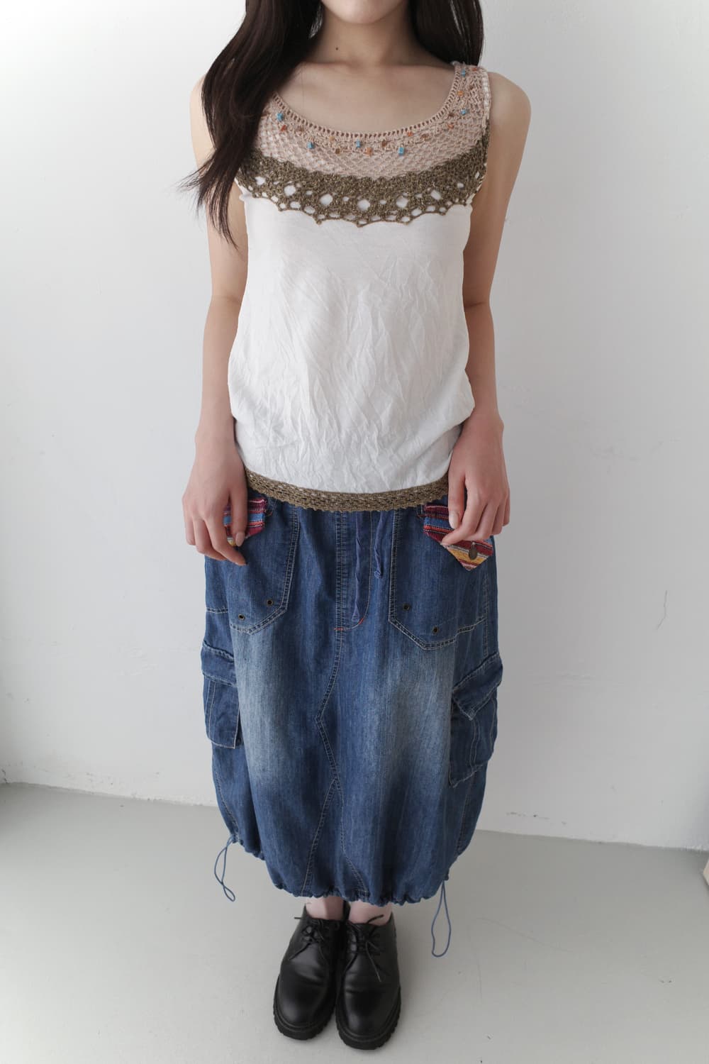 beads crochet sleeveless 상품이미지8